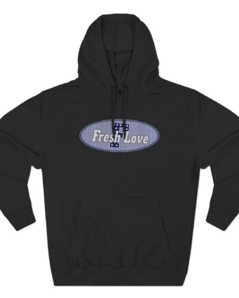 Fresh Love Three-Panel Fleece Hoodie