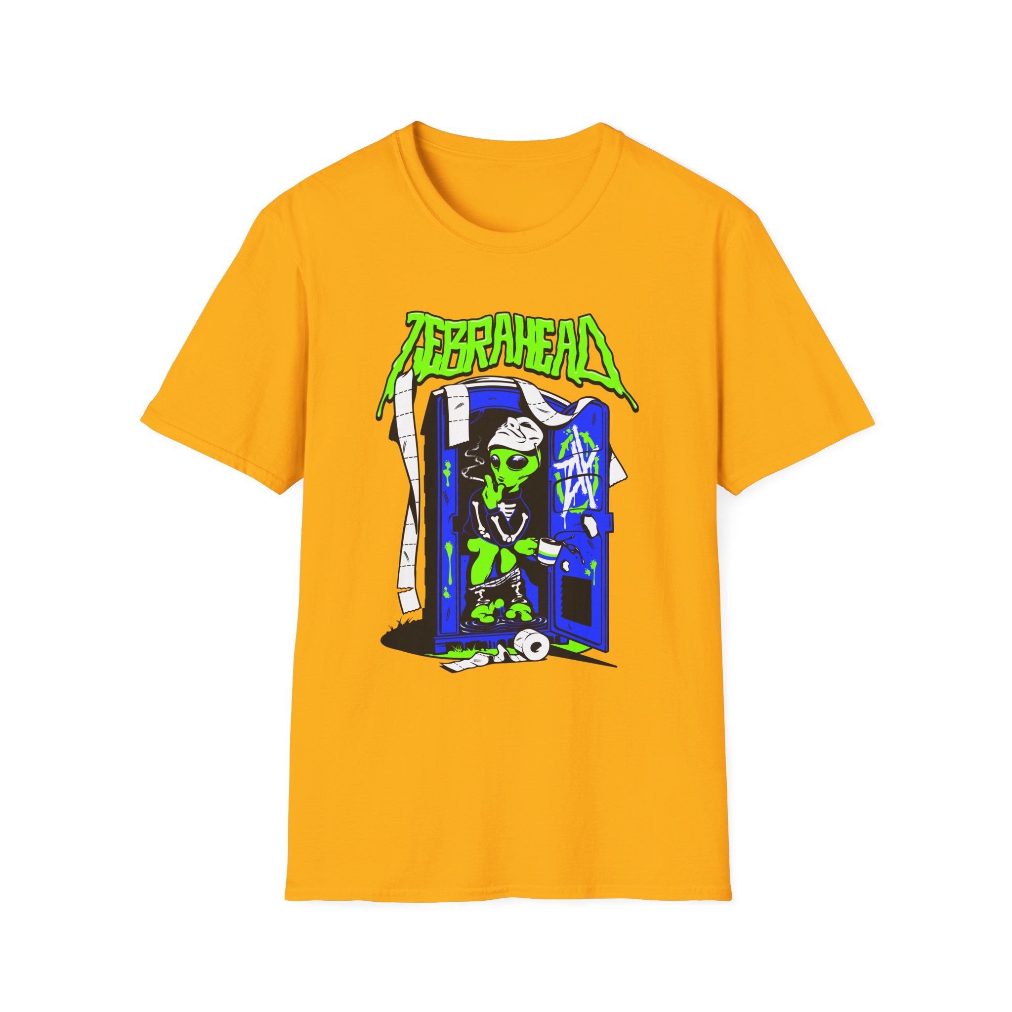 Zebrahead White ZH Coffee break Unisex Softstyle T-Shirt