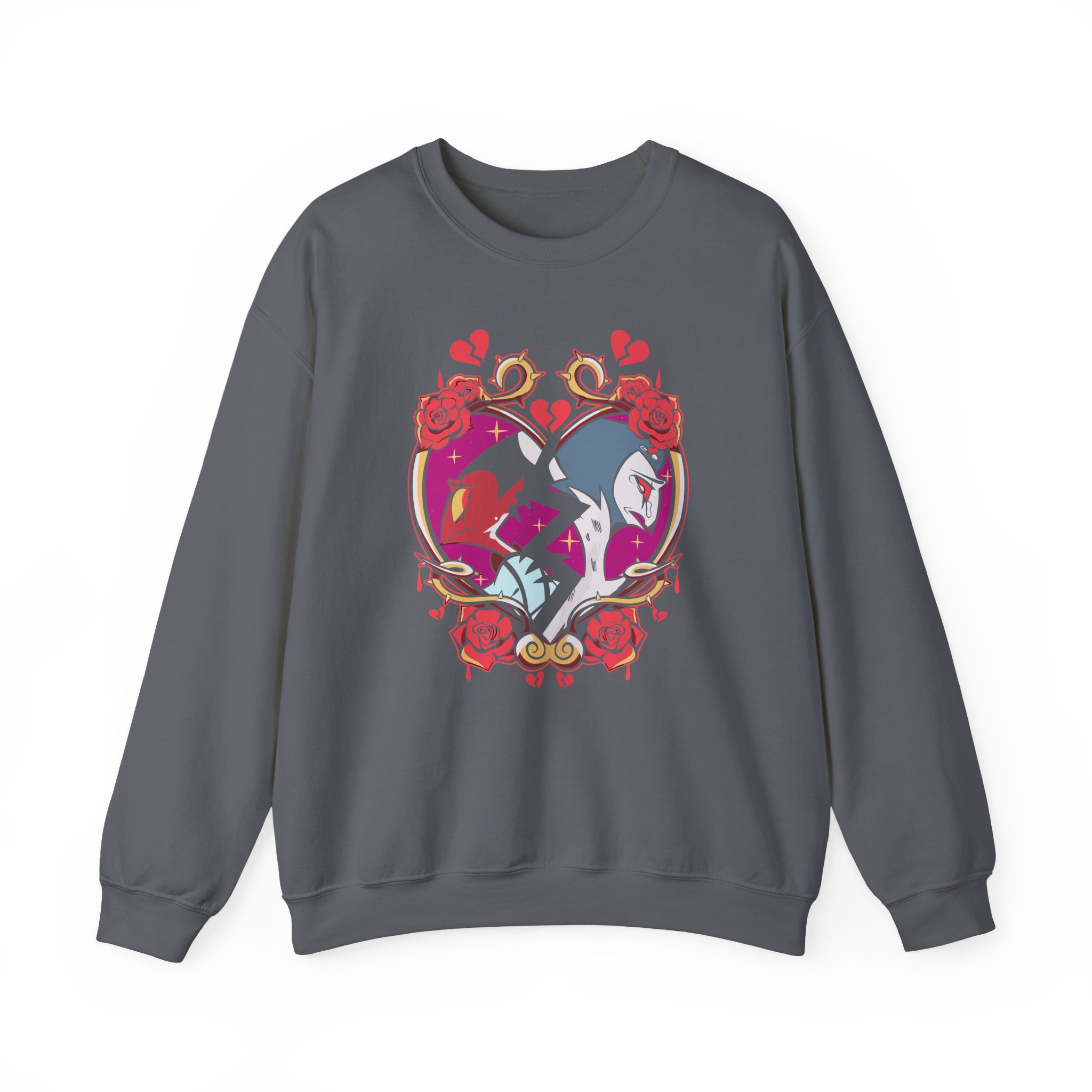 Vivziepop Shattered Hearts Unisex Heavy Blendâ„¢ Crewneck Sweatshirt