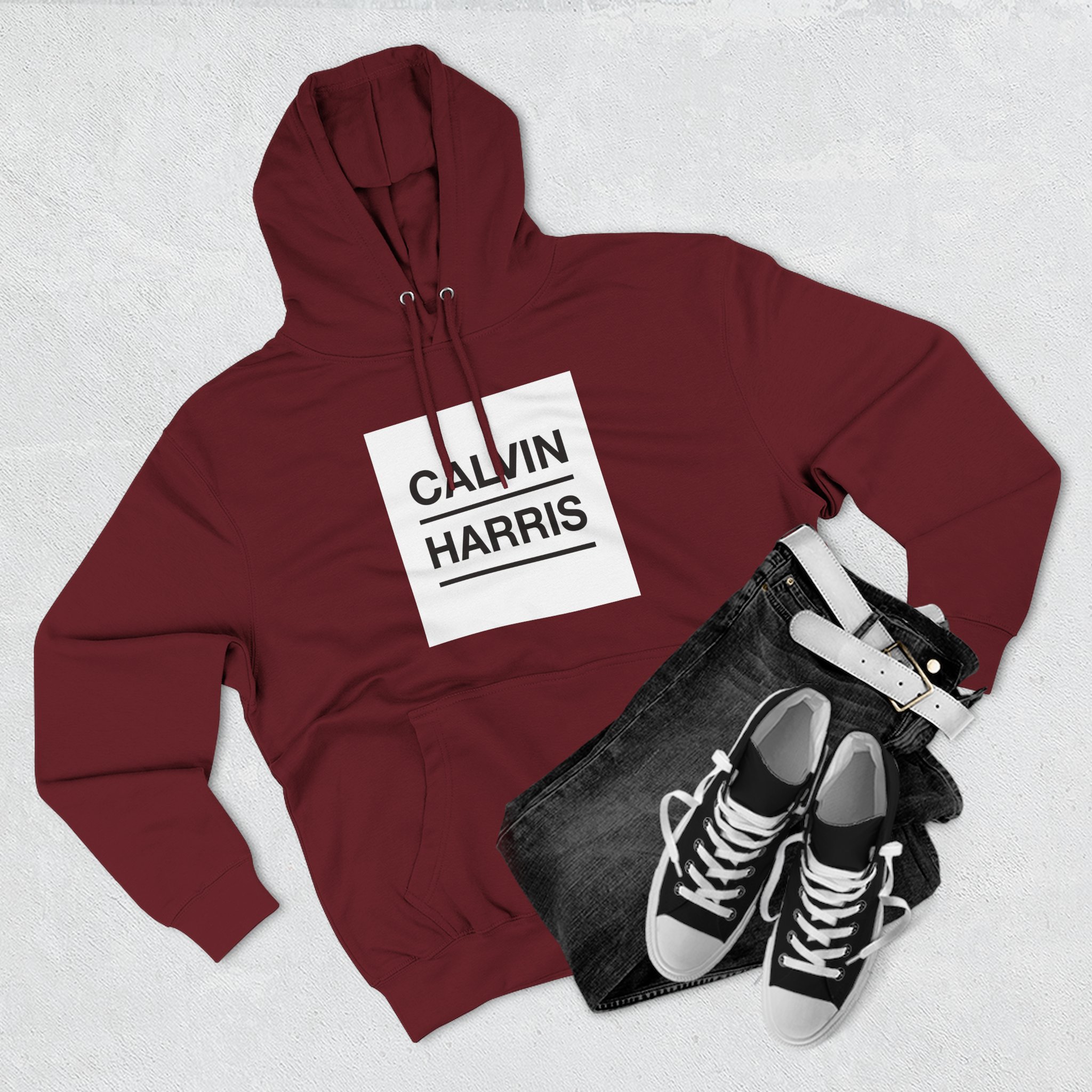 Calvin Harris Three-Panel Fleece Hoodie
