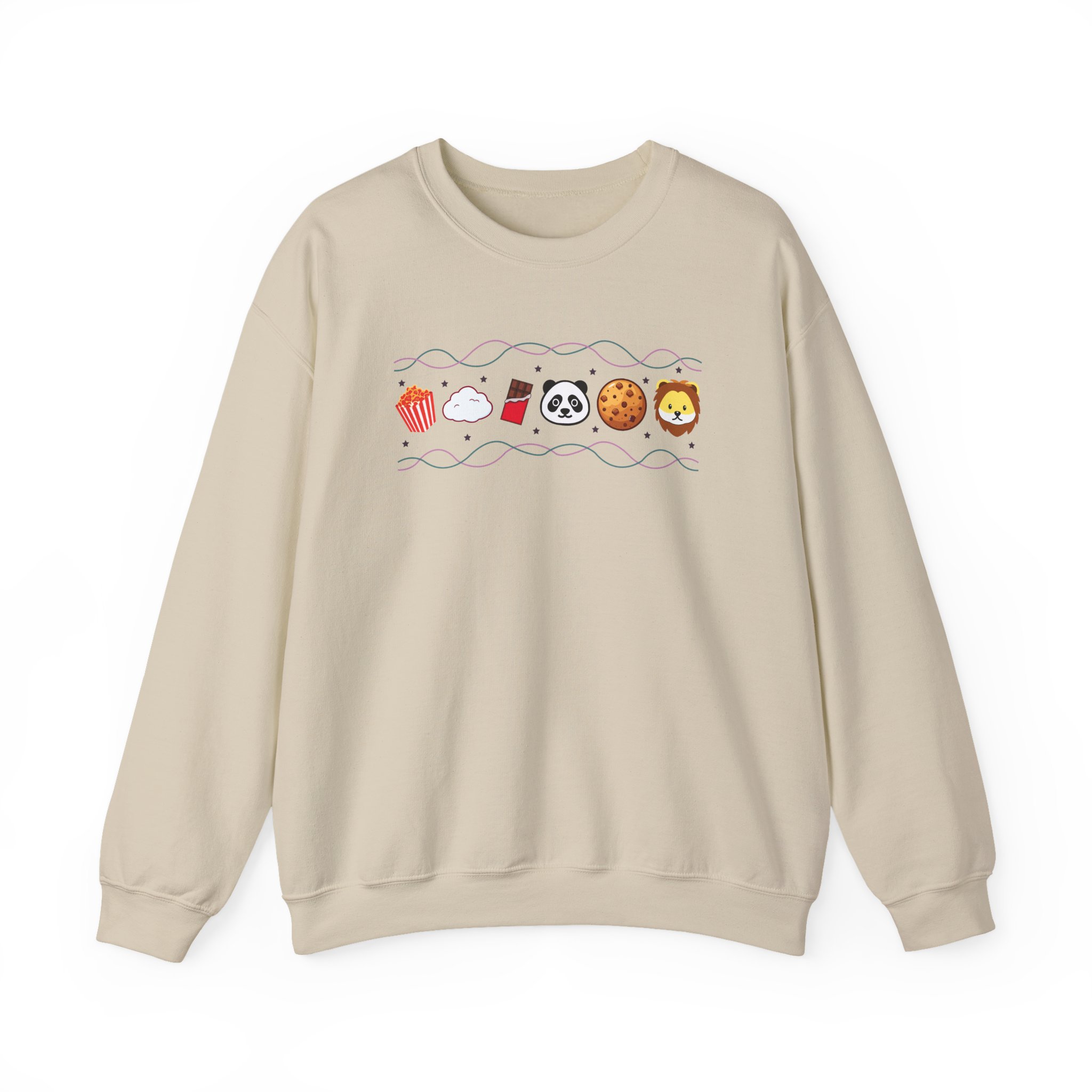 Harlow and Popcorn Emoji Unisex Heavy Blendâ„¢ Crewneck Sweatshirt