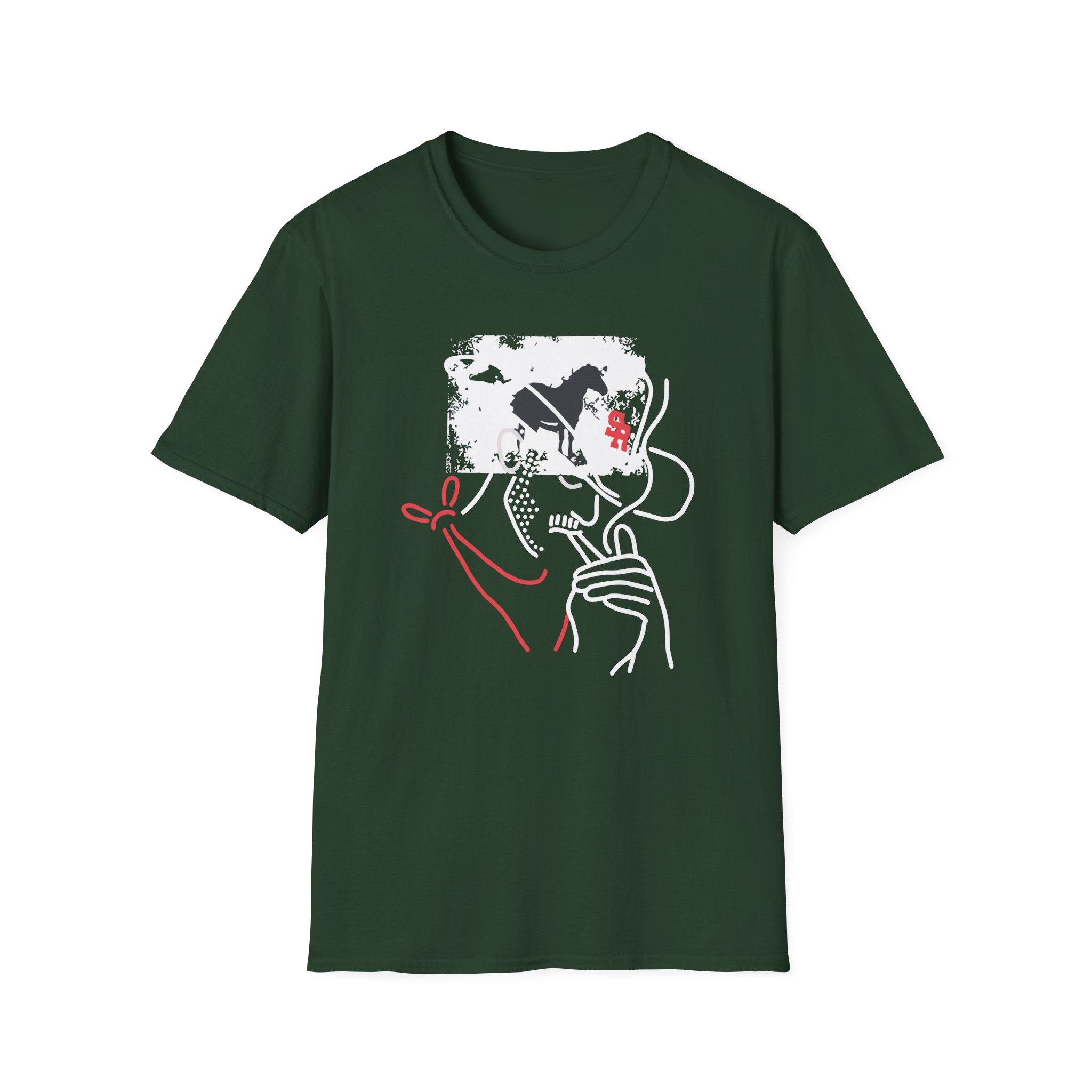 Mike Stud Smoking Cowboy Unisex Softstyle T-Shirt