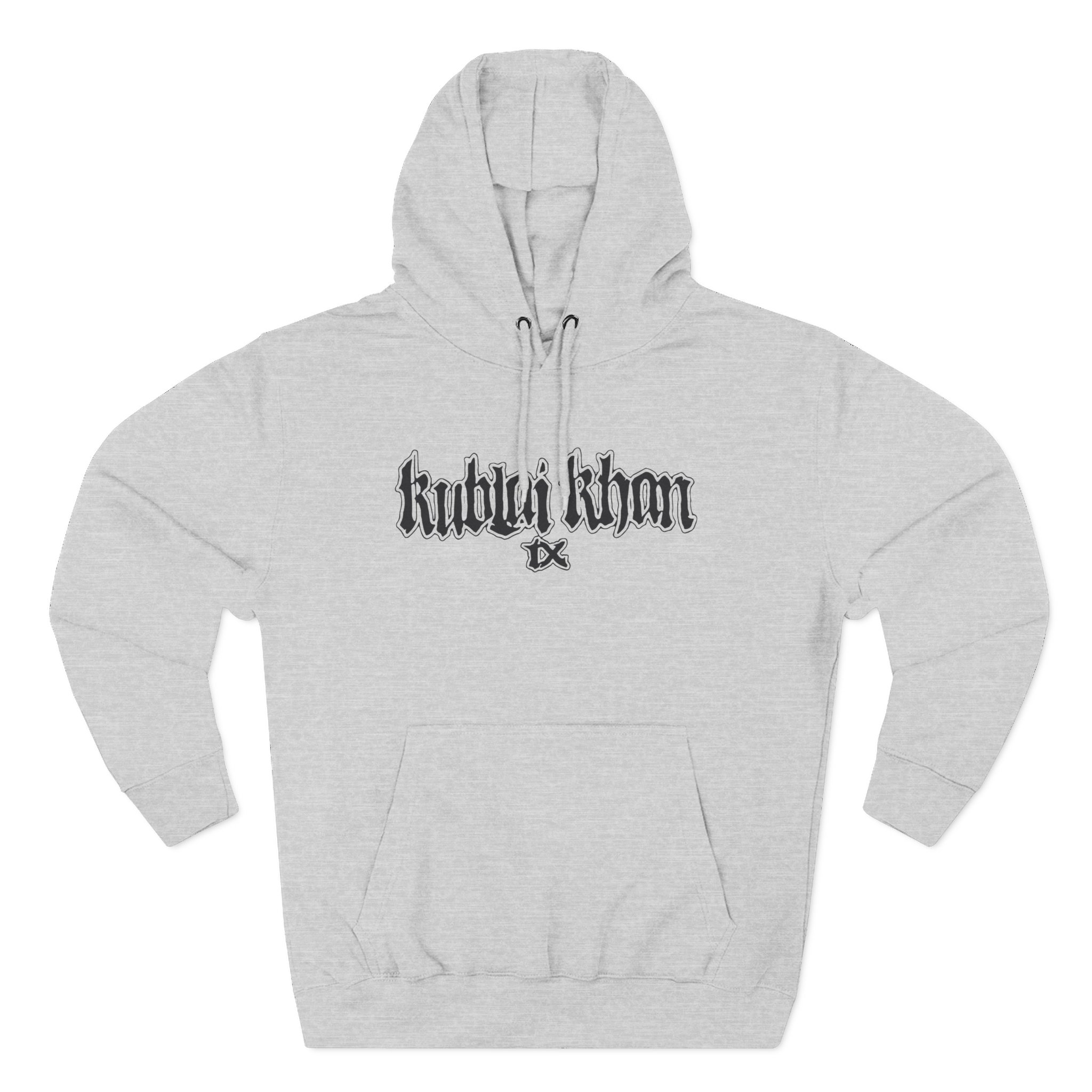 Kublai Khan - Let the Balls Swing Natural Three-Panel Fleece Hoodie