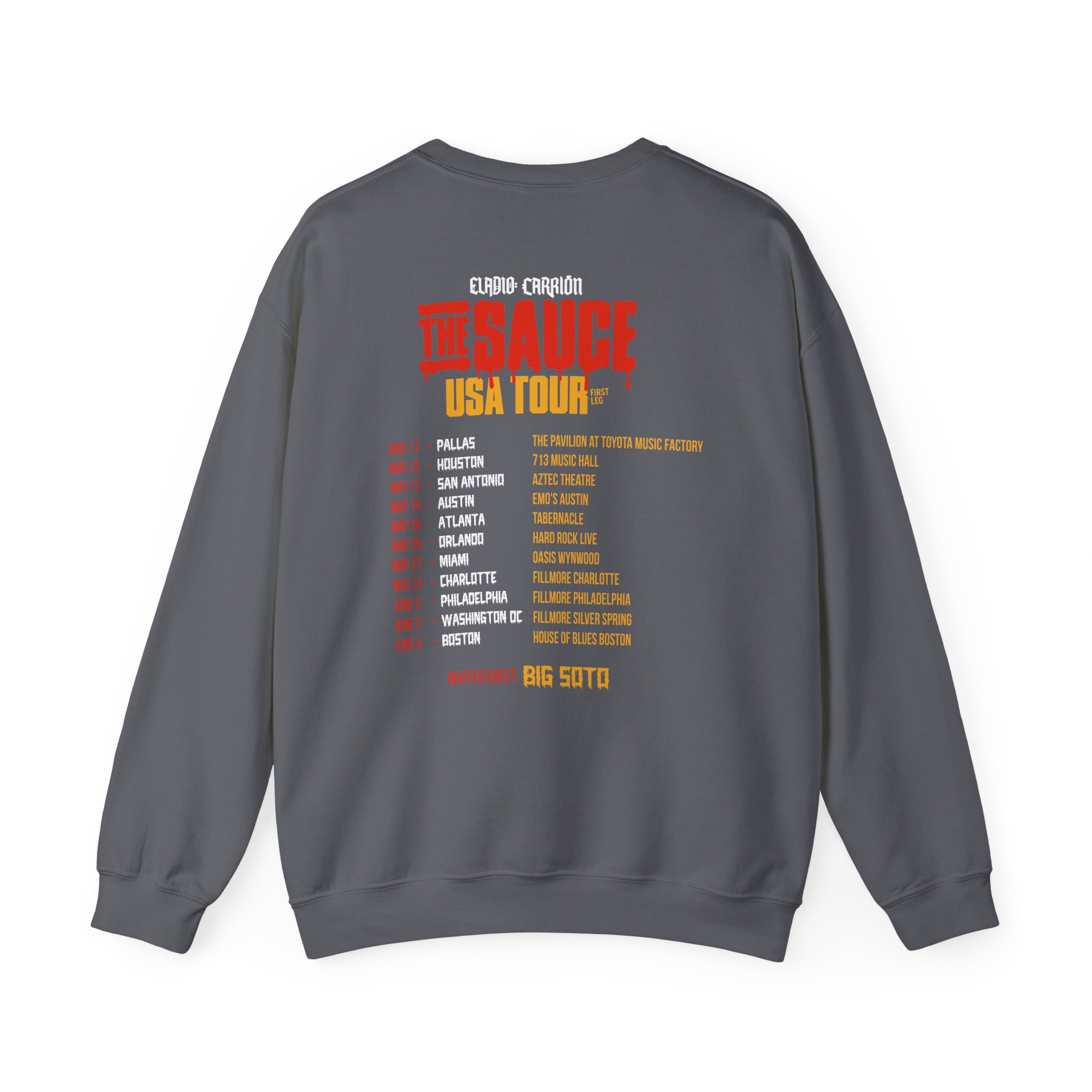 Sauce Boyz Usa Tour Unisex Heavy Blendâ„¢ Crewneck Sweatshirt