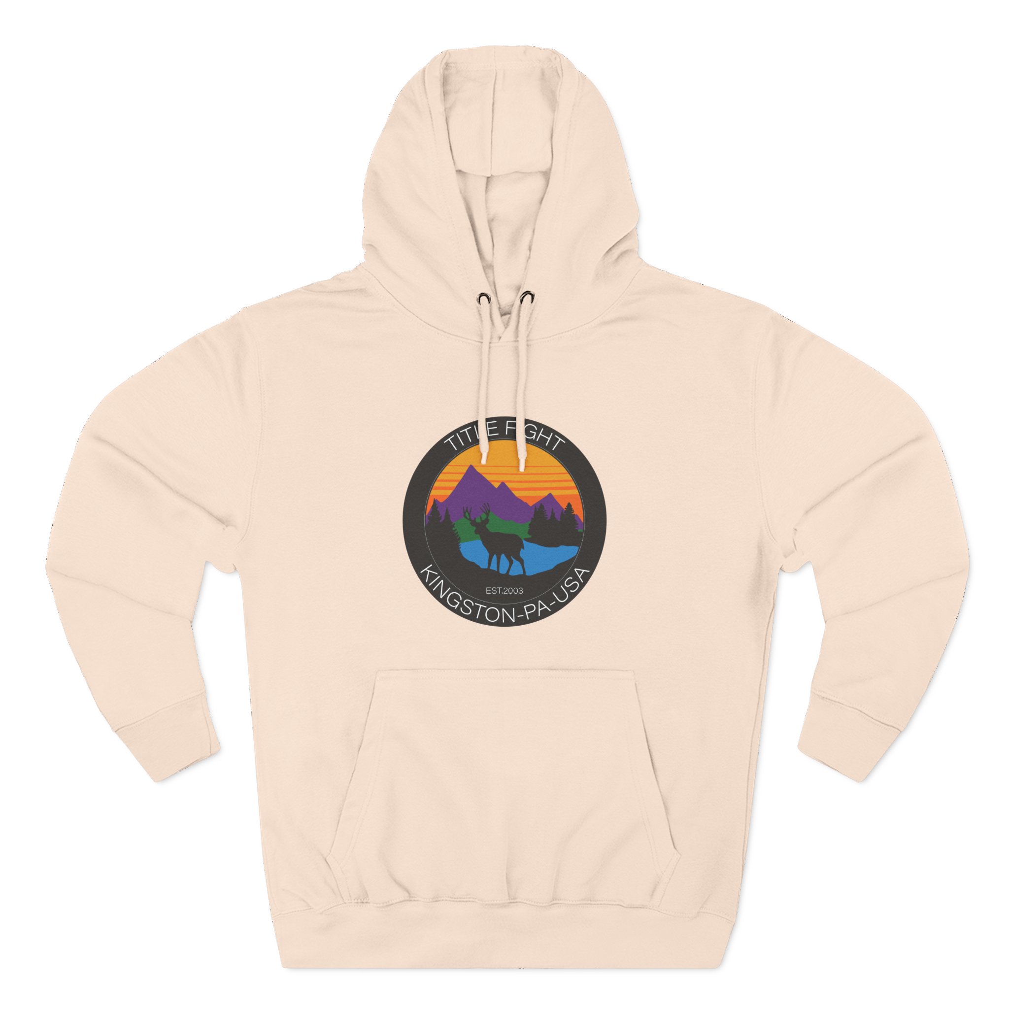 Title Fight "Deer" Three-Panel Fleece Hoodie