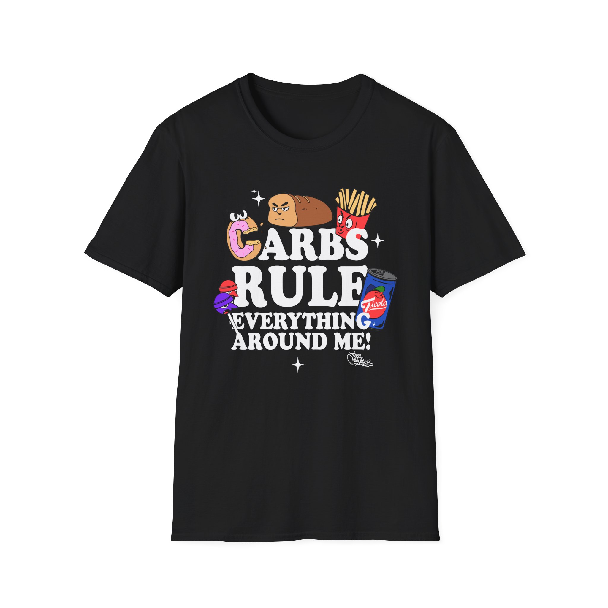 Method Man Carbs Rule Everything Around Me Unisex Softstyle T-Shirt