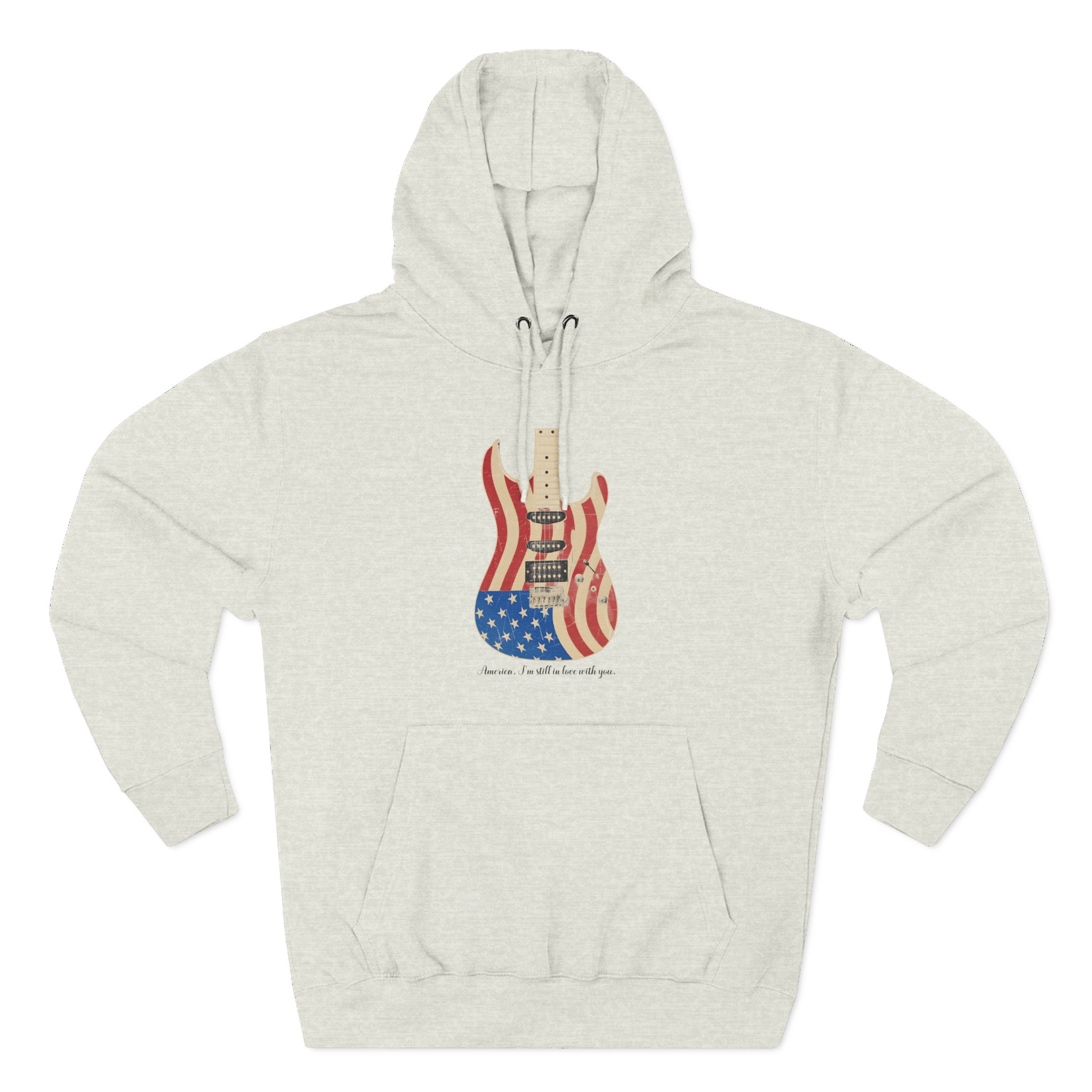 Clint Black Guitar Three-Panel Fleece Hoodie