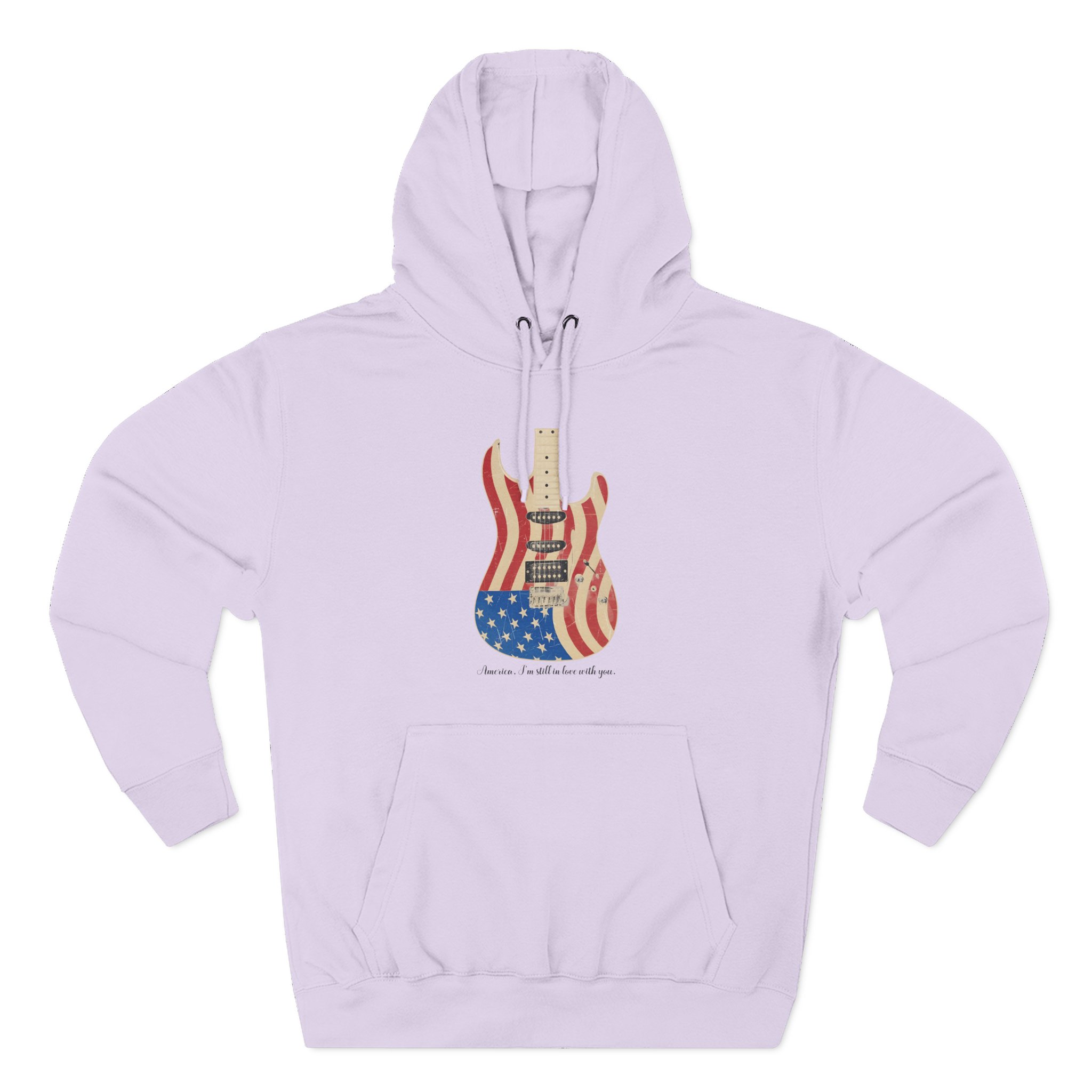 Clint Black Guitar Three-Panel Fleece Hoodie