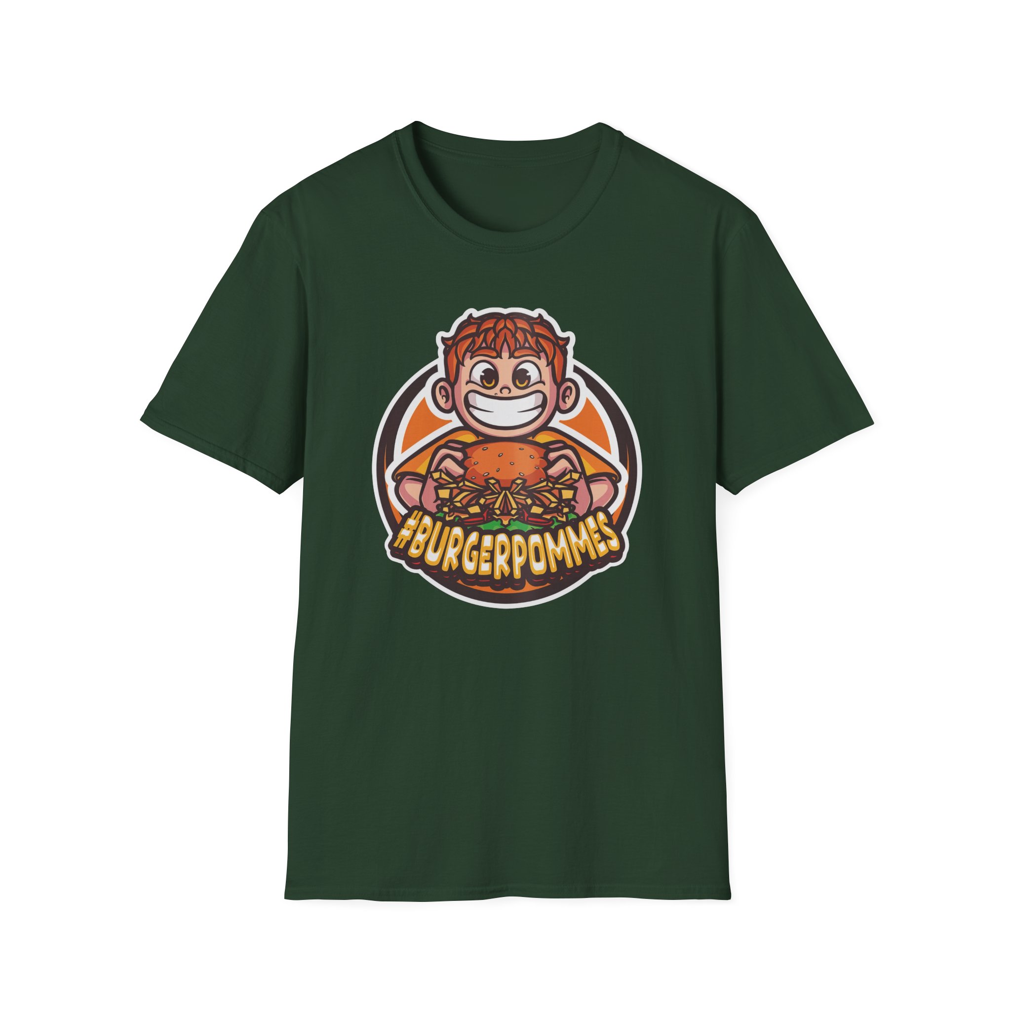 Burger Pommes Unisex Softstyle T-Shirt