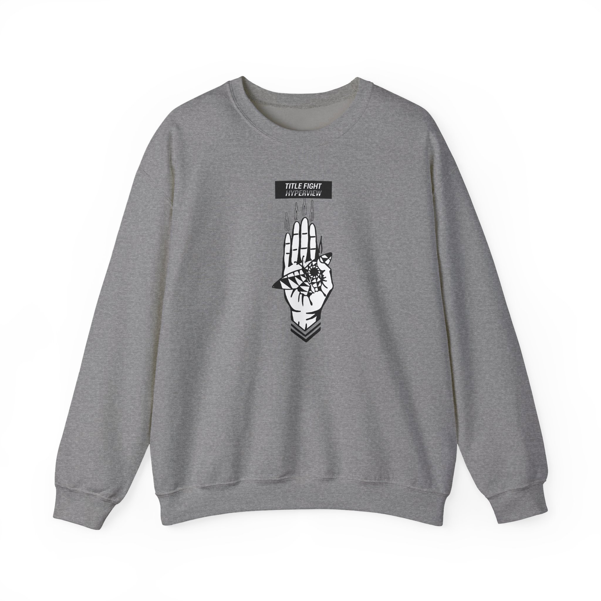 Title Fight Hyperview Hand Unisex Heavy Blendâ„¢ Crewneck Sweatshirt