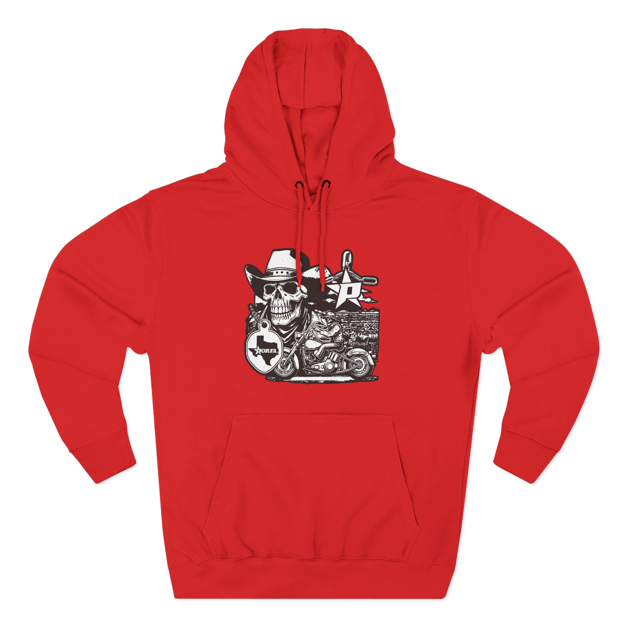 Porfa Texas Ride Three-Panel Fleece Hoodie