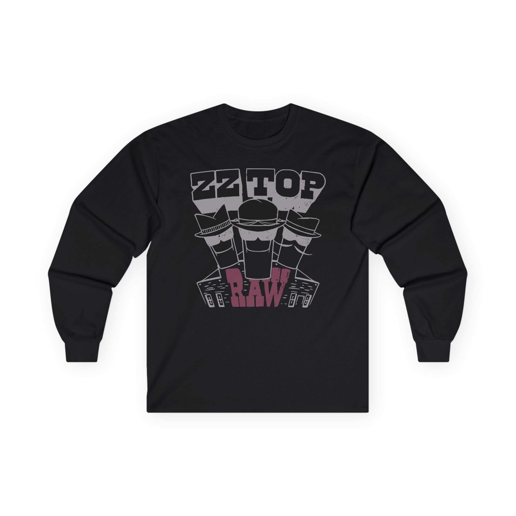 ZZ Top Raw Unisex Ultra Cotton Long Sleeve Tee
