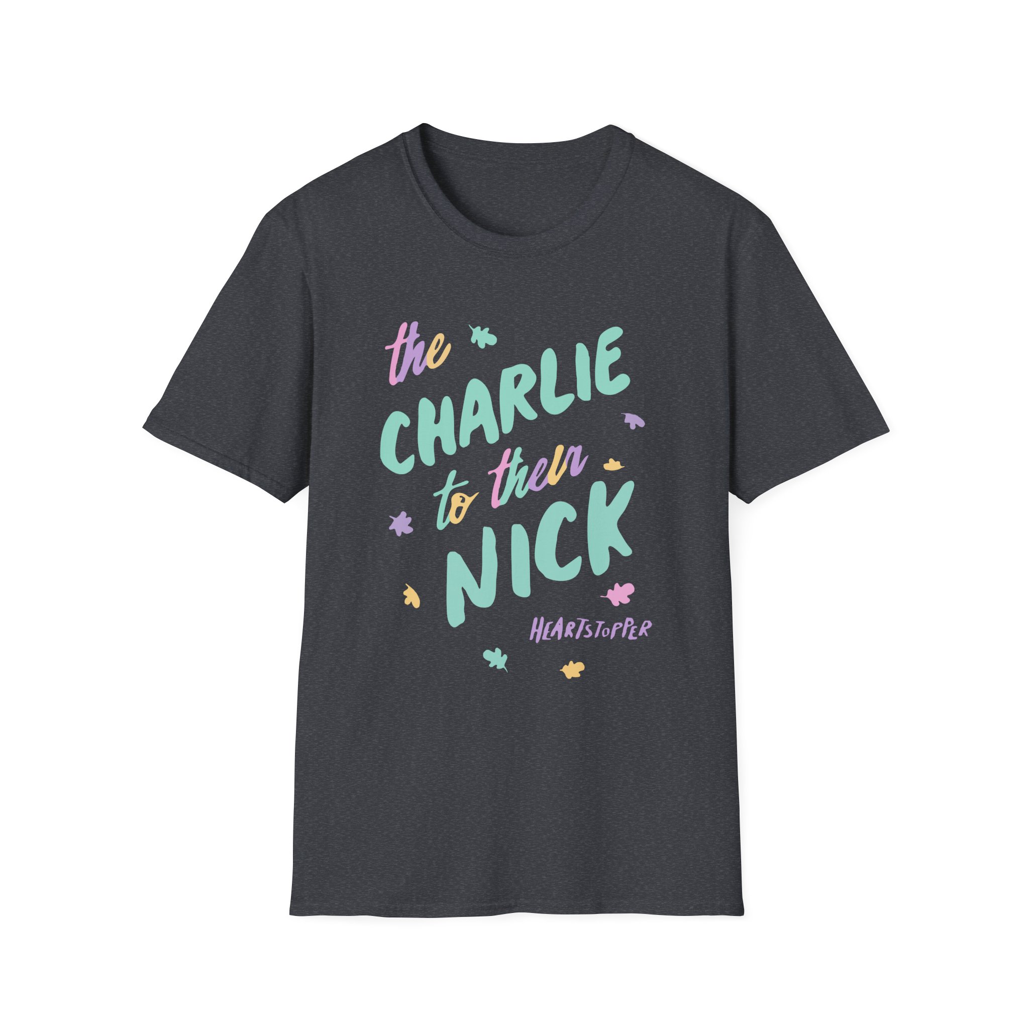 Heartstopper Charlie to Nick Pride Unisex Softstyle T-Shirt