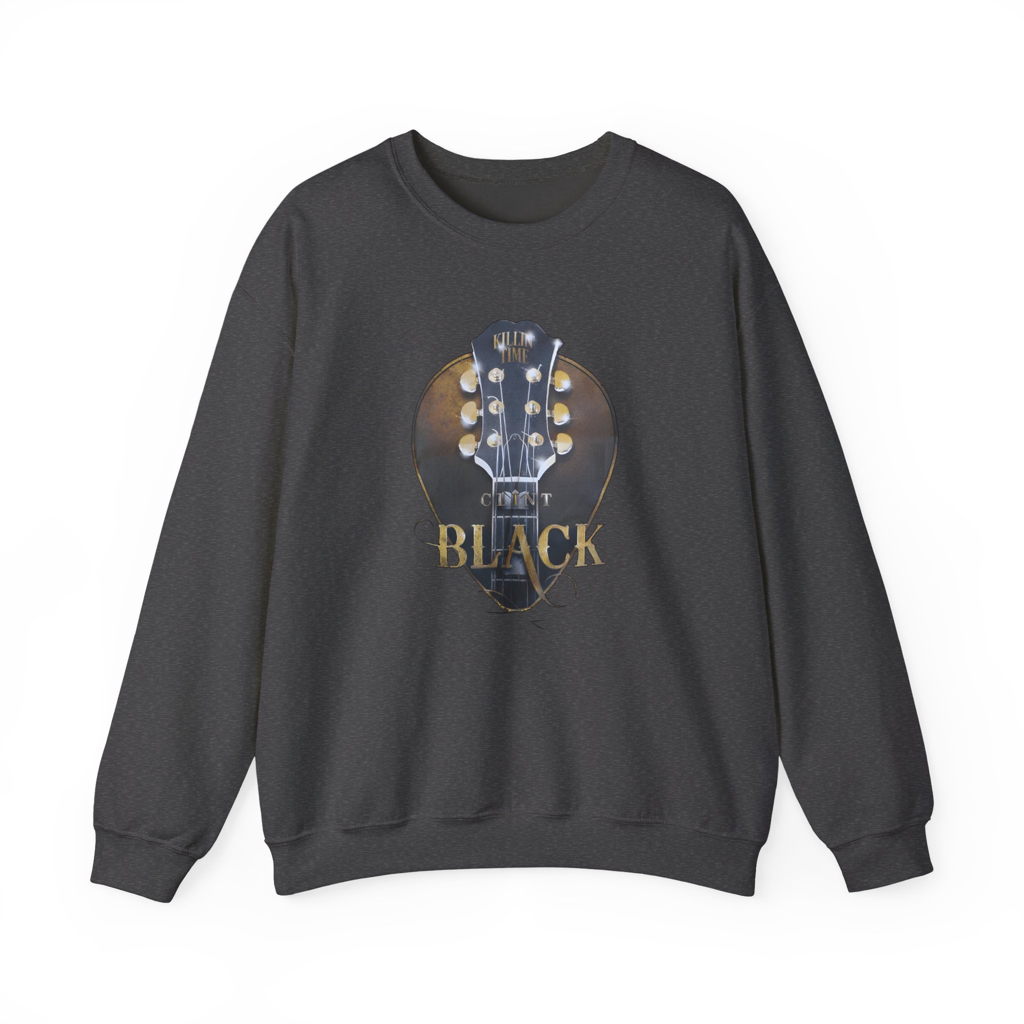 Clint Black Headstock Unisex Heavy Blendâ„¢ Crewneck Sweatshirt
