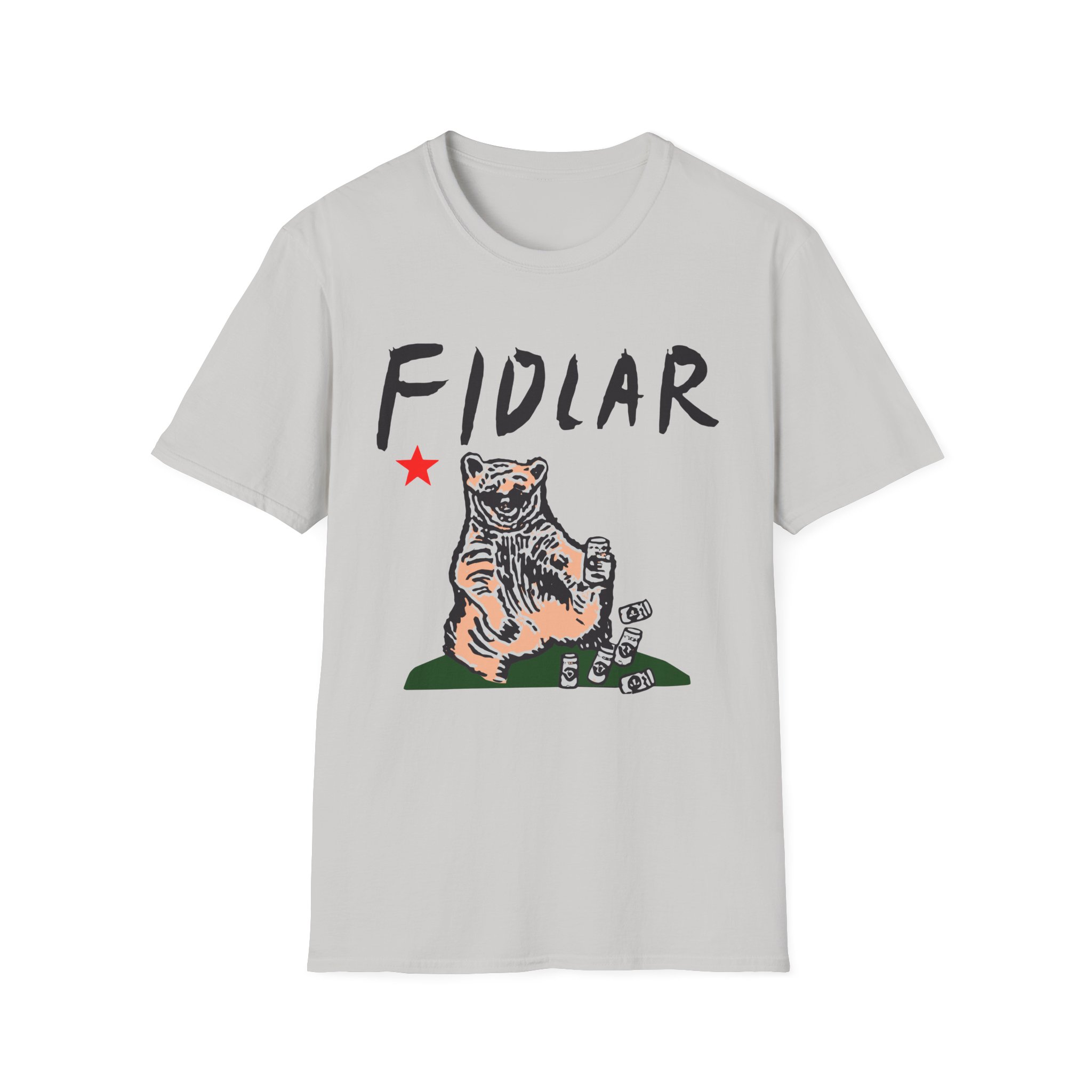 California Bear Drink Cheap Beer Fidlar Unisex Softstyle T-Shirt
