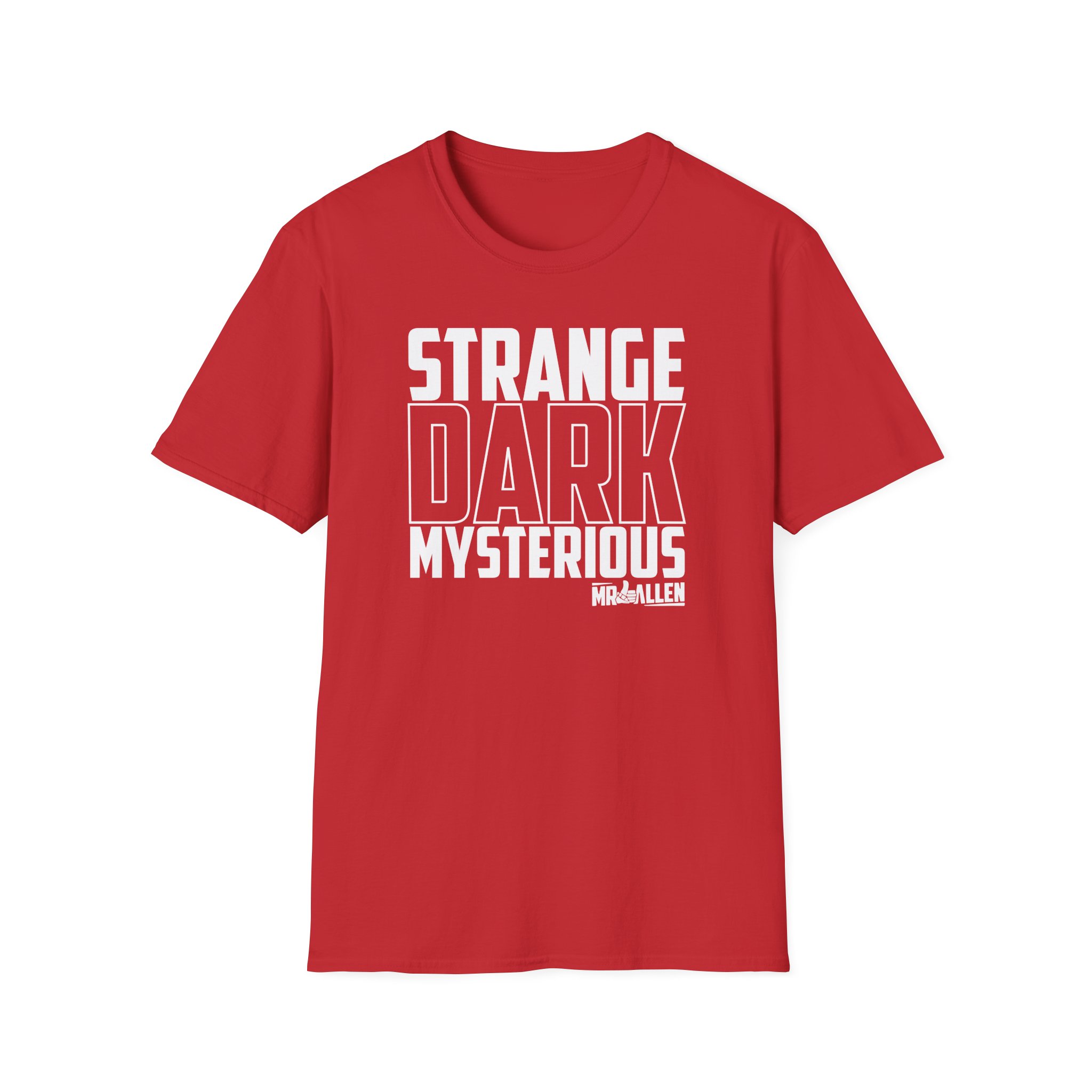 Mrballen Strange Dark Mysterious Unisex Softstyle T-Shirt