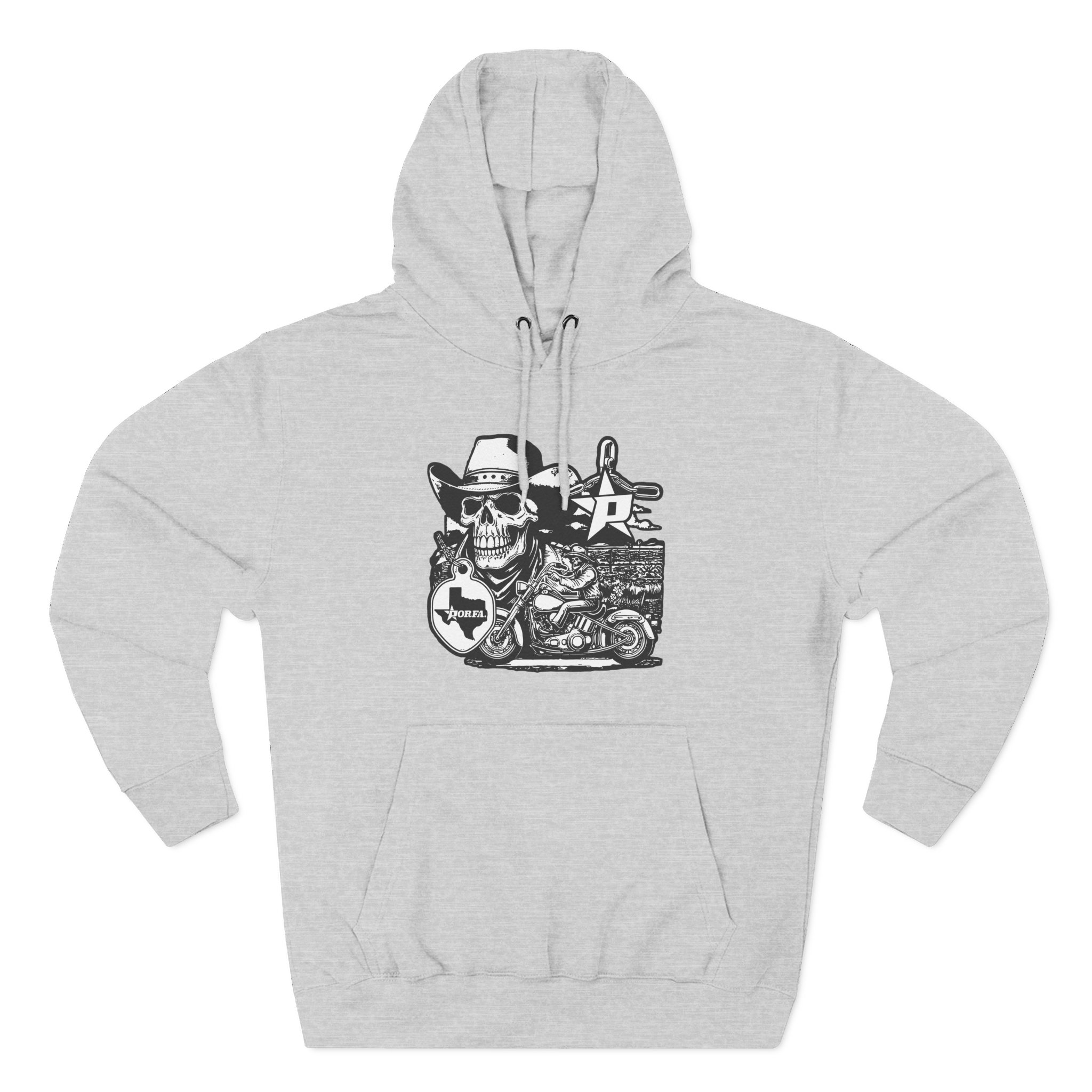 Porfa Texas Ride Three-Panel Fleece Hoodie