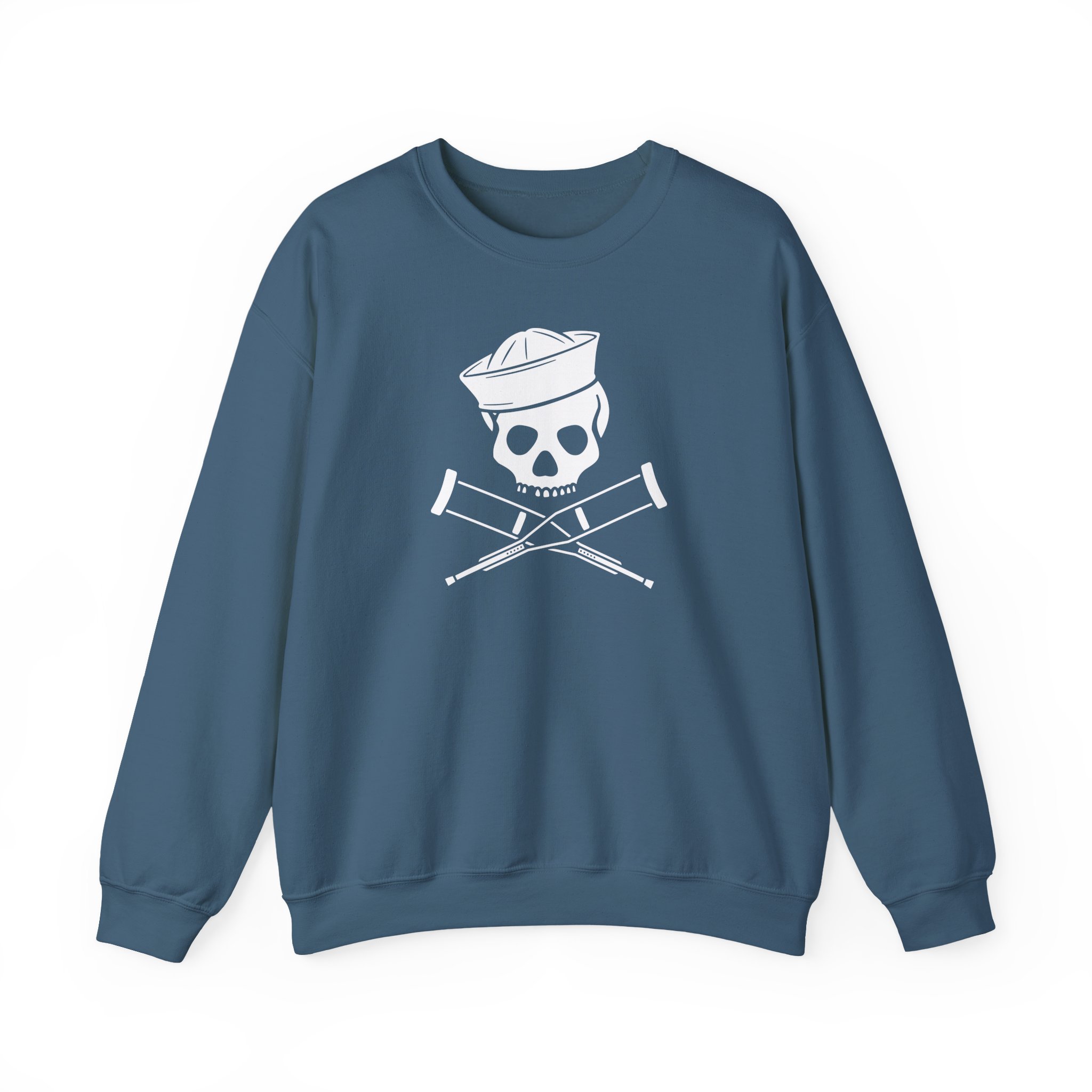 Jackass Sailor Skull & Crossbones Unisex Heavy Blendâ„¢ Crewneck Sweatshirt