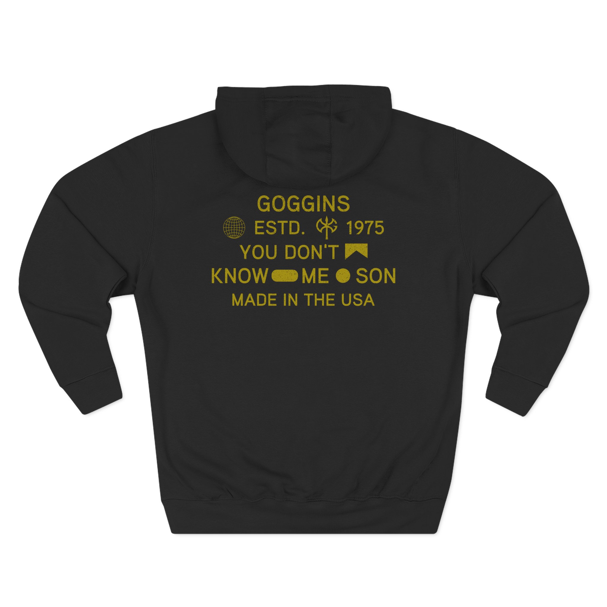 David Goggins Made in the Usa Three-Panel Fleece Hoodie