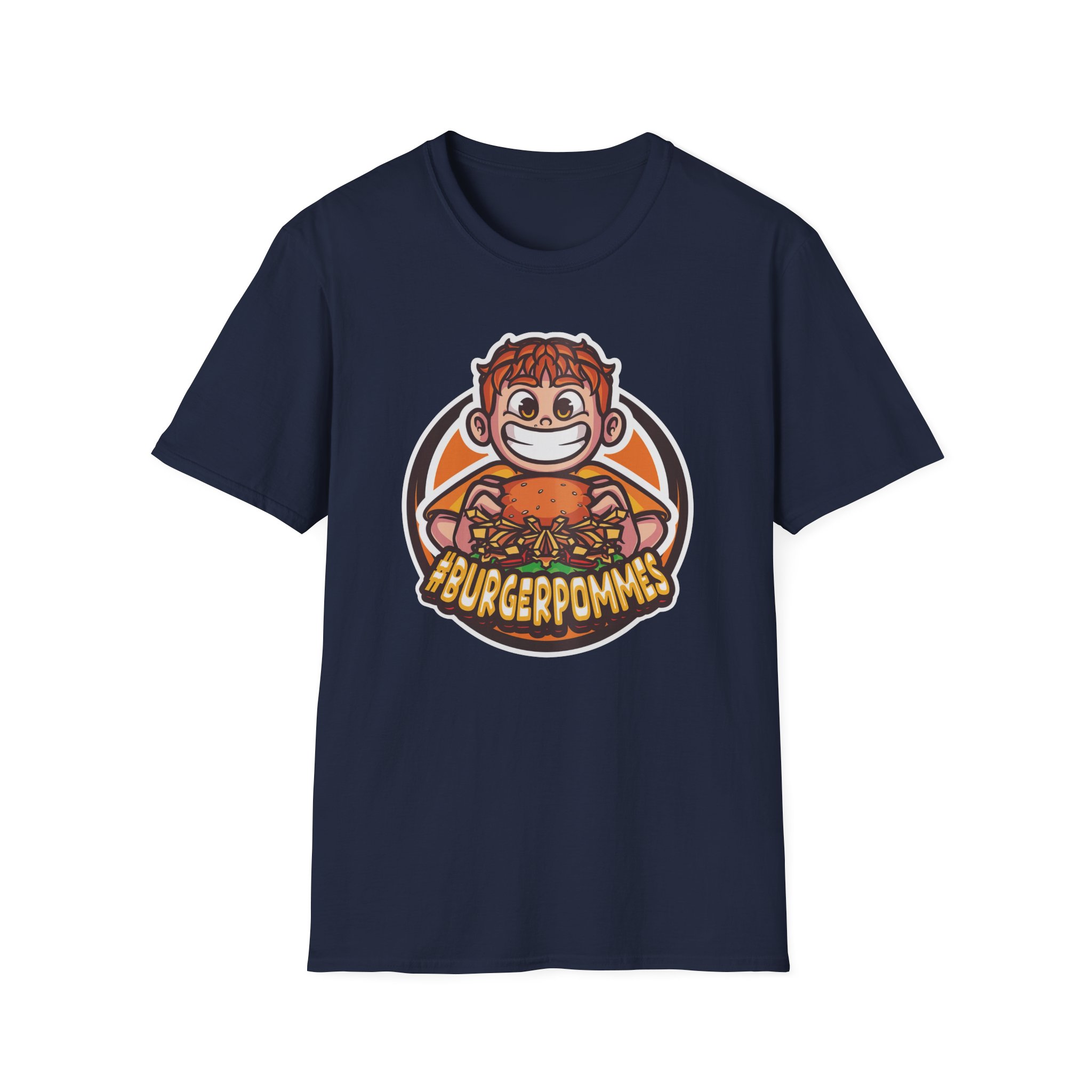 Burger Pommes Unisex Softstyle T-Shirt