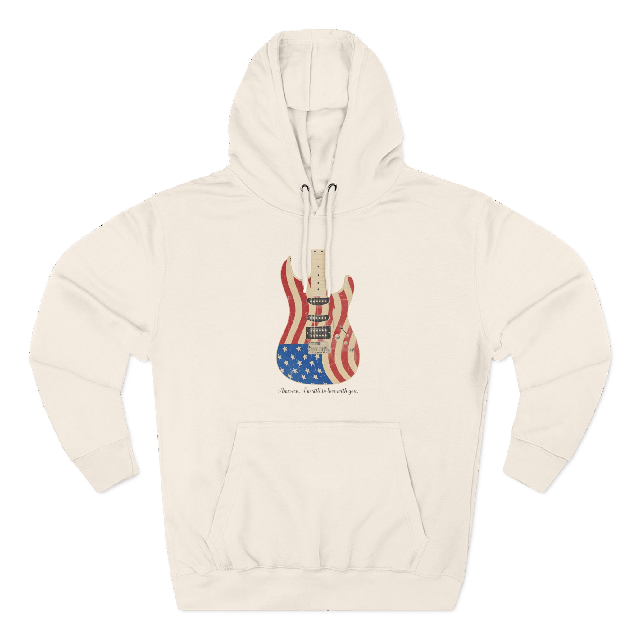 Clint Black Guitar Three-Panel Fleece Hoodie