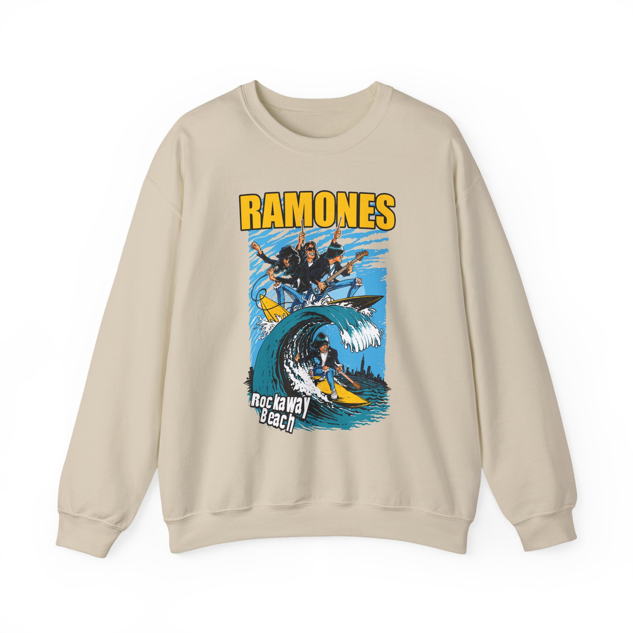 Ramones Rockaway Beach Unisex Heavy Blendâ„¢ Crewneck Sweatshirt