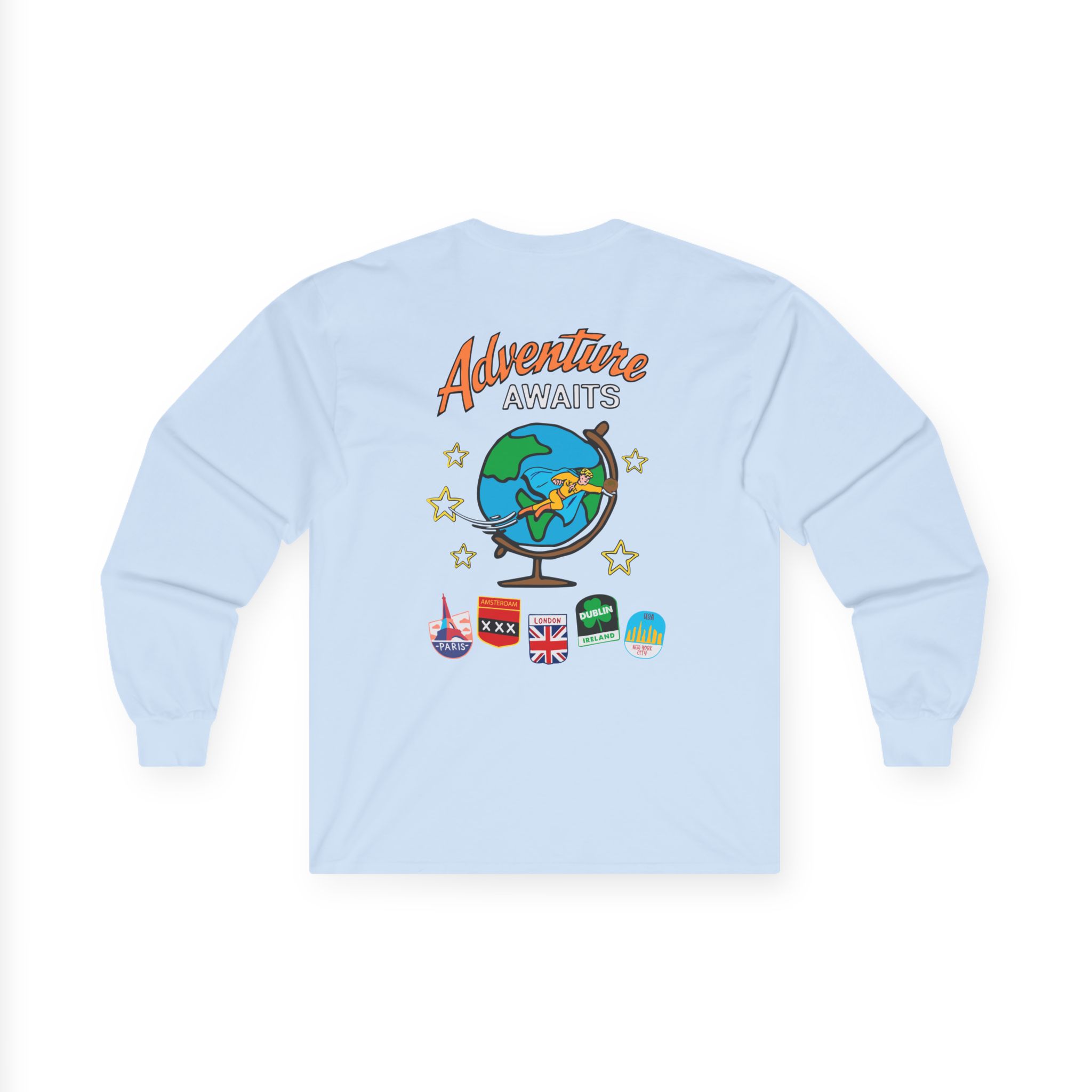 Ryan Trahan One Cent Adventure Awaits Travel Club Unisex Ultra Cotton Long Sleeve Tee