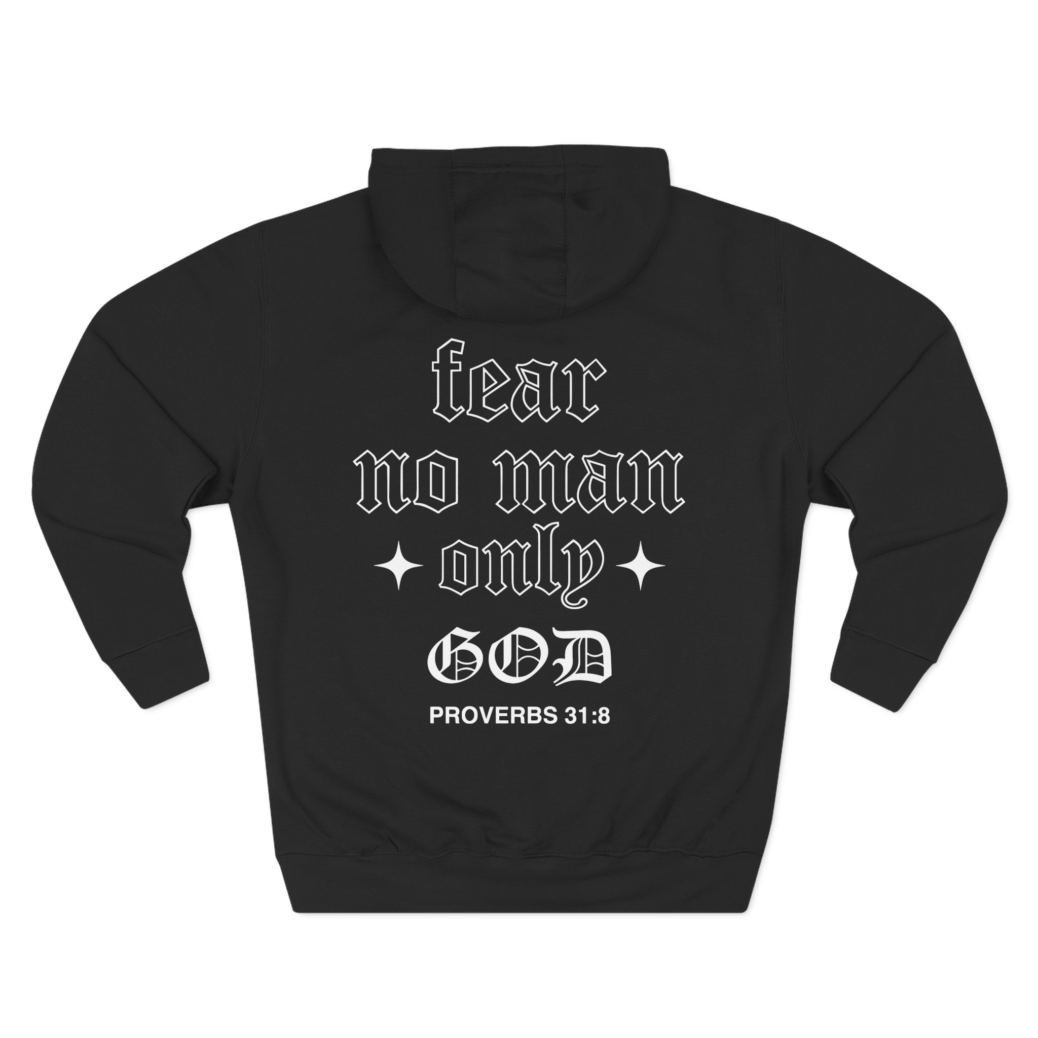 Ryan Garcia Fear No Man Only God Three-Panel Fleece Hoodie