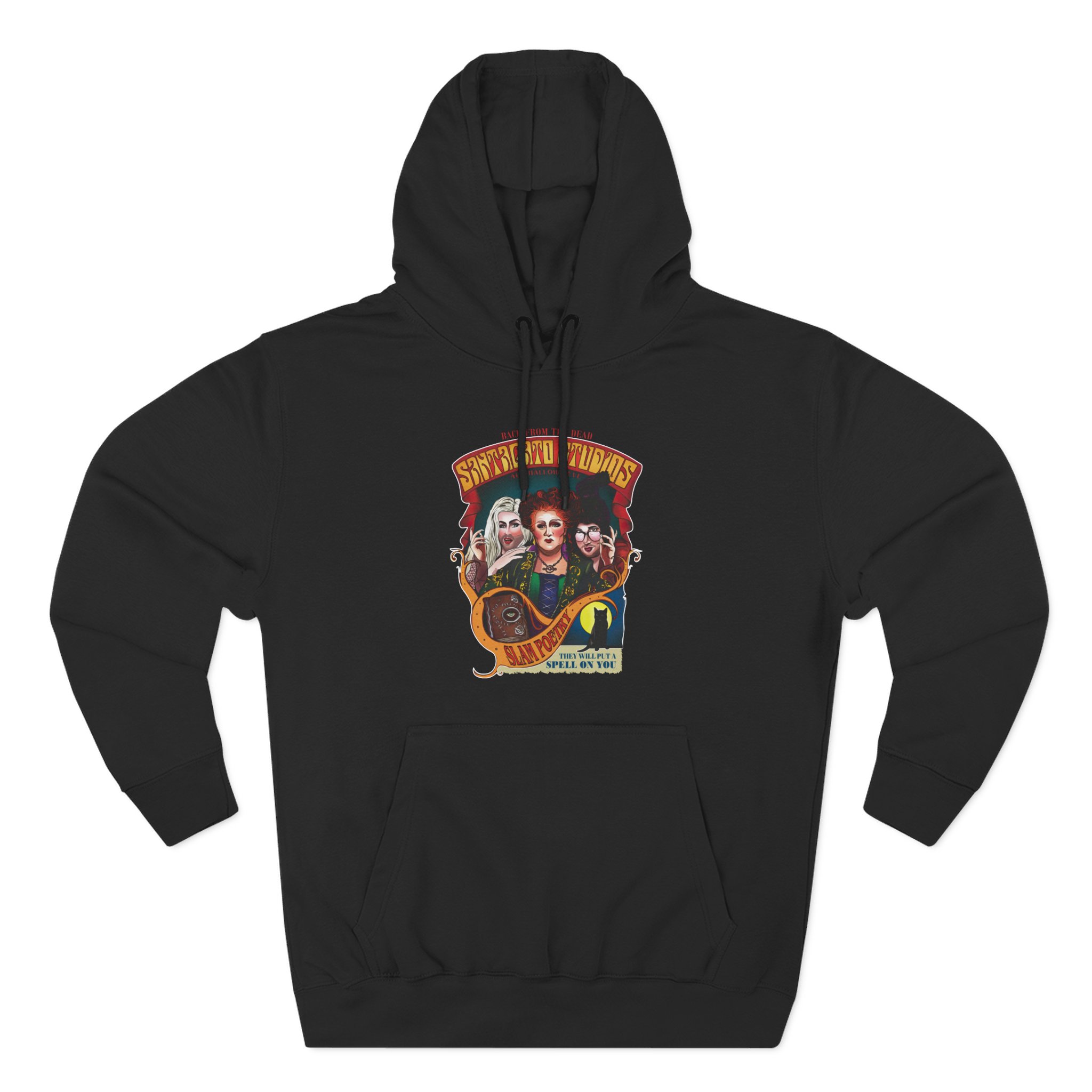 The Basement Yard Hocus Pocus Slam Poetry Three-Panel Fleece Hoodie