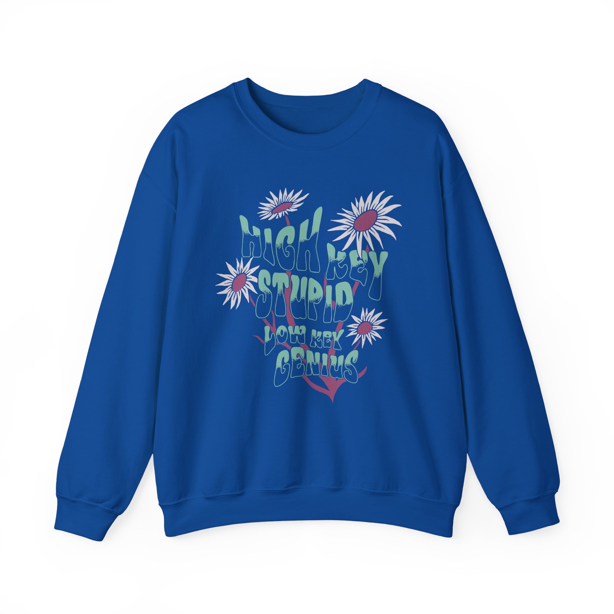 Kallmekris High Key Stupid Low Key Genius Unisex Heavy Blendâ„¢ Crewneck Sweatshirt