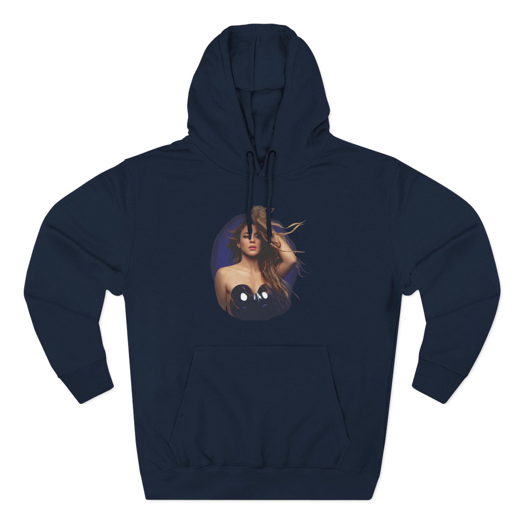 Shakira Sapphire Aura Three-Panel Fleece Hoodie