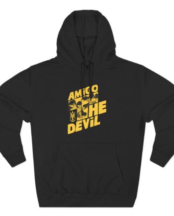 Heres Amigo the Devil Three-Panel Fleece Hoodie
