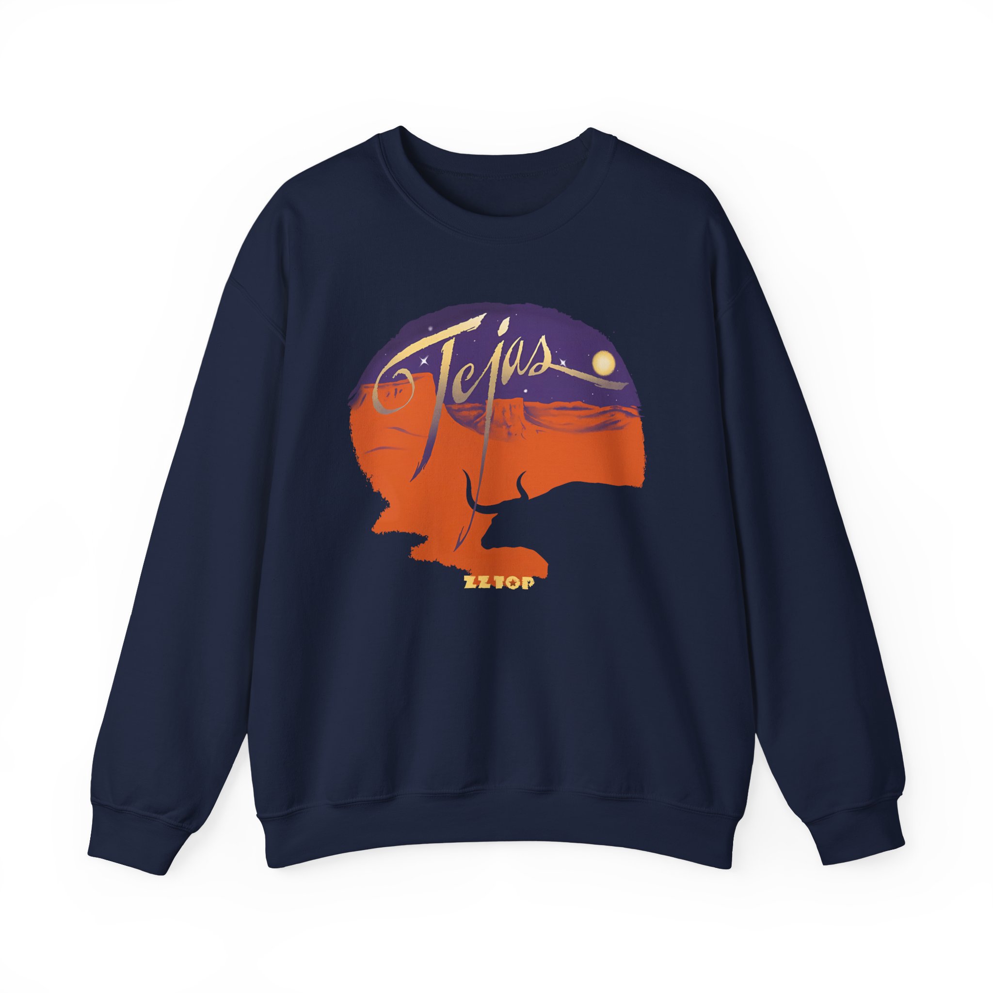 Zz Top Tejas Unisex Heavy Blendâ„¢ Crewneck Sweatshirt