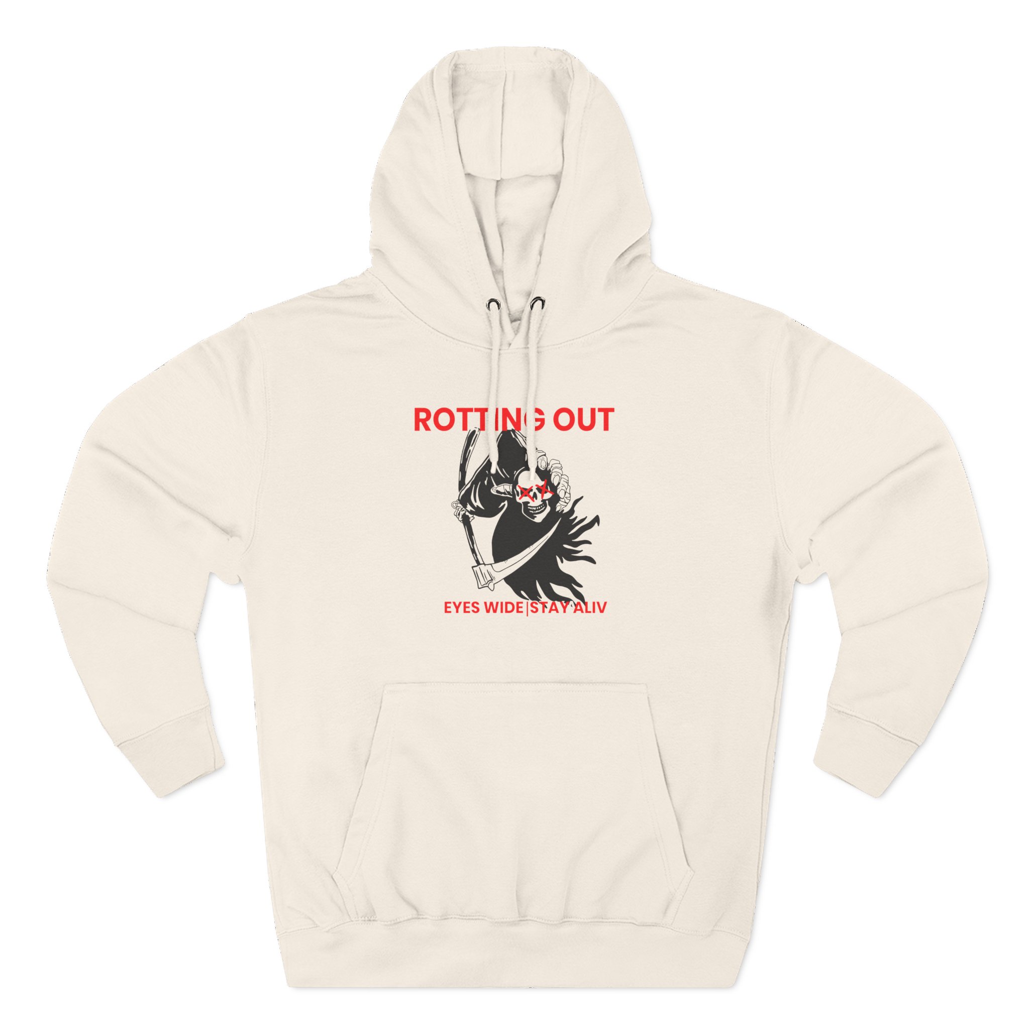 Rotting Out Eyes Wide Stay Alive Three-Panel Fleece Hoodie