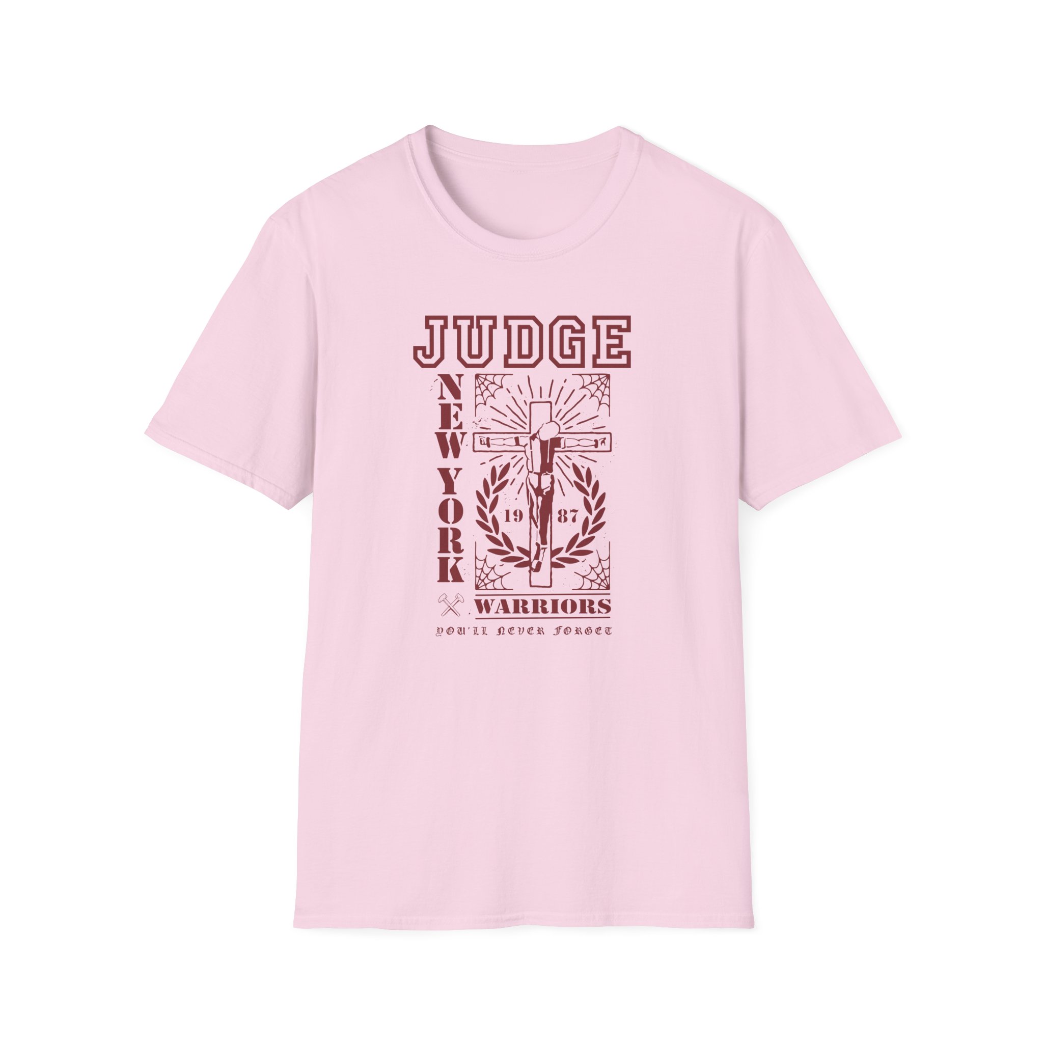 Judge Crucified Mustard Unisex Softstyle T-Shirt