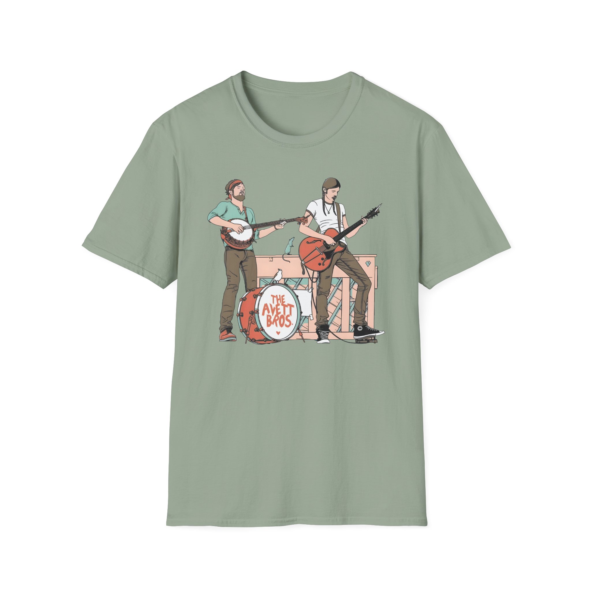 Avett Brothers on Stage Unisex Softstyle T-Shirt