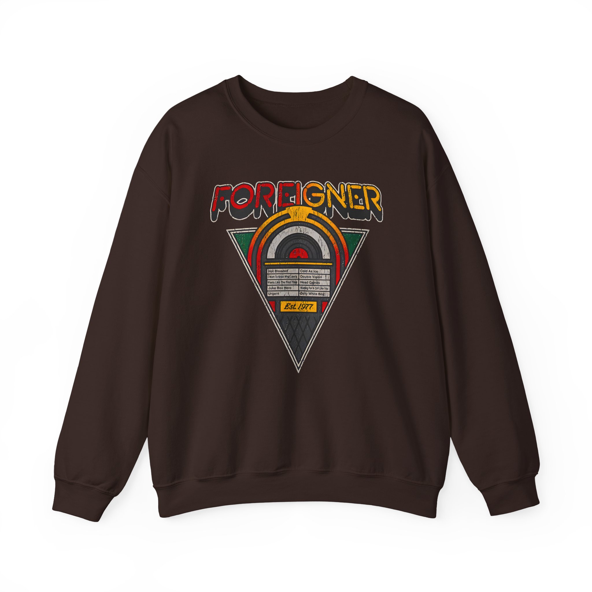 Foreigner Juke Box Unisex Heavy Blendâ„¢ Crewneck Sweatshirt