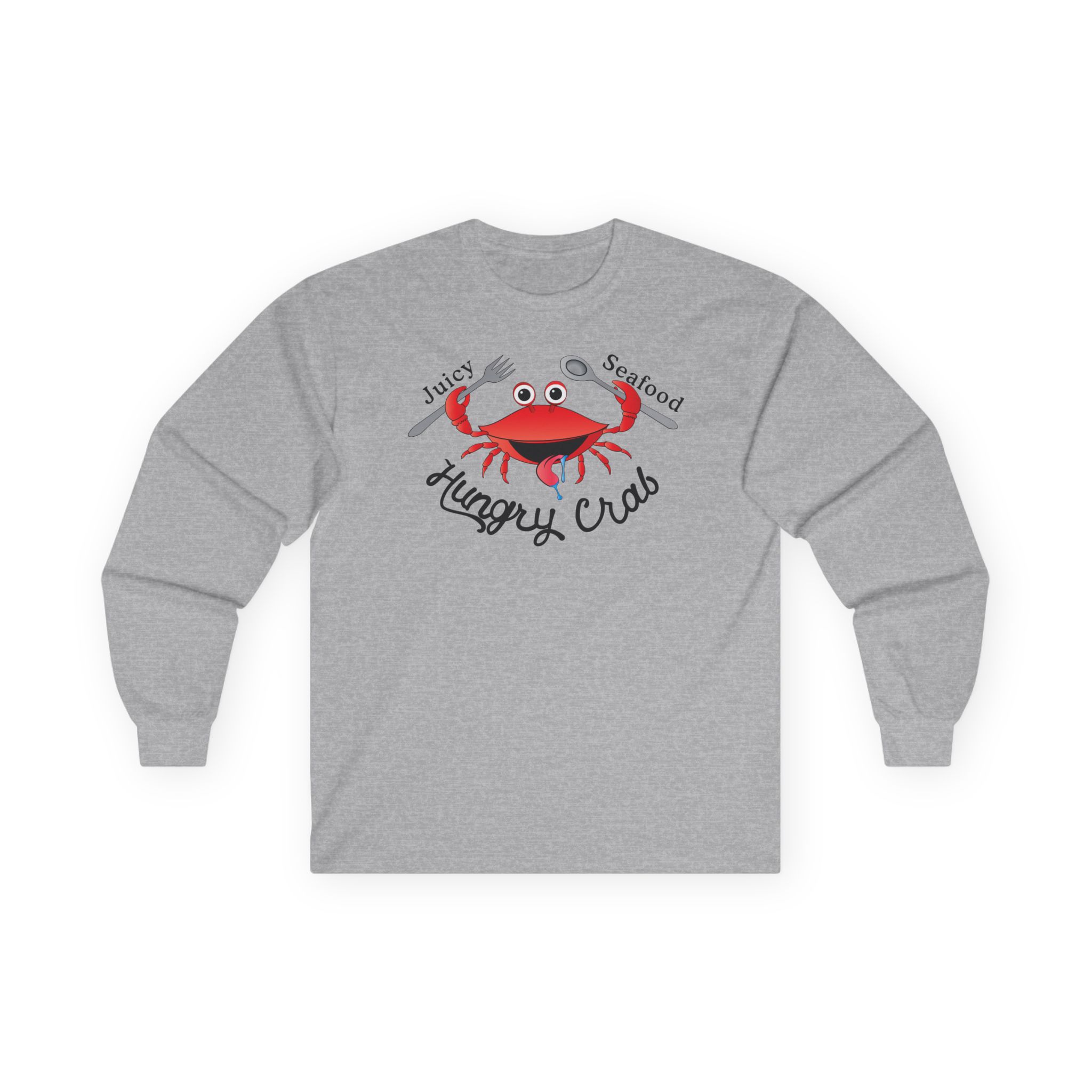 Hungry Box Hungry Crab Juicy Seafood Unisex Ultra Cotton Long Sleeve Tee