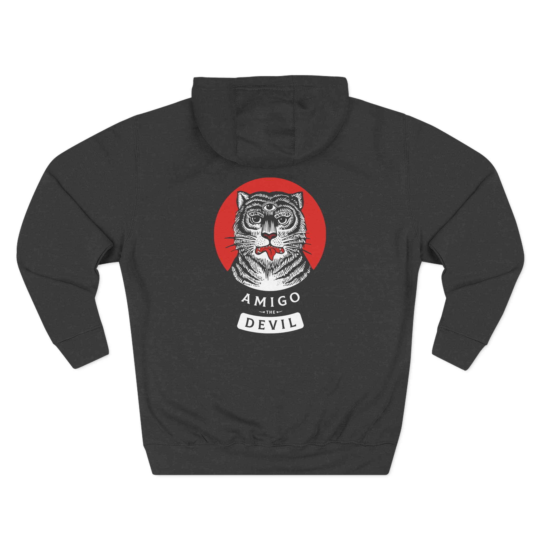 Amigo the Devil Tiger Three-Panel Fleece Hoodie
