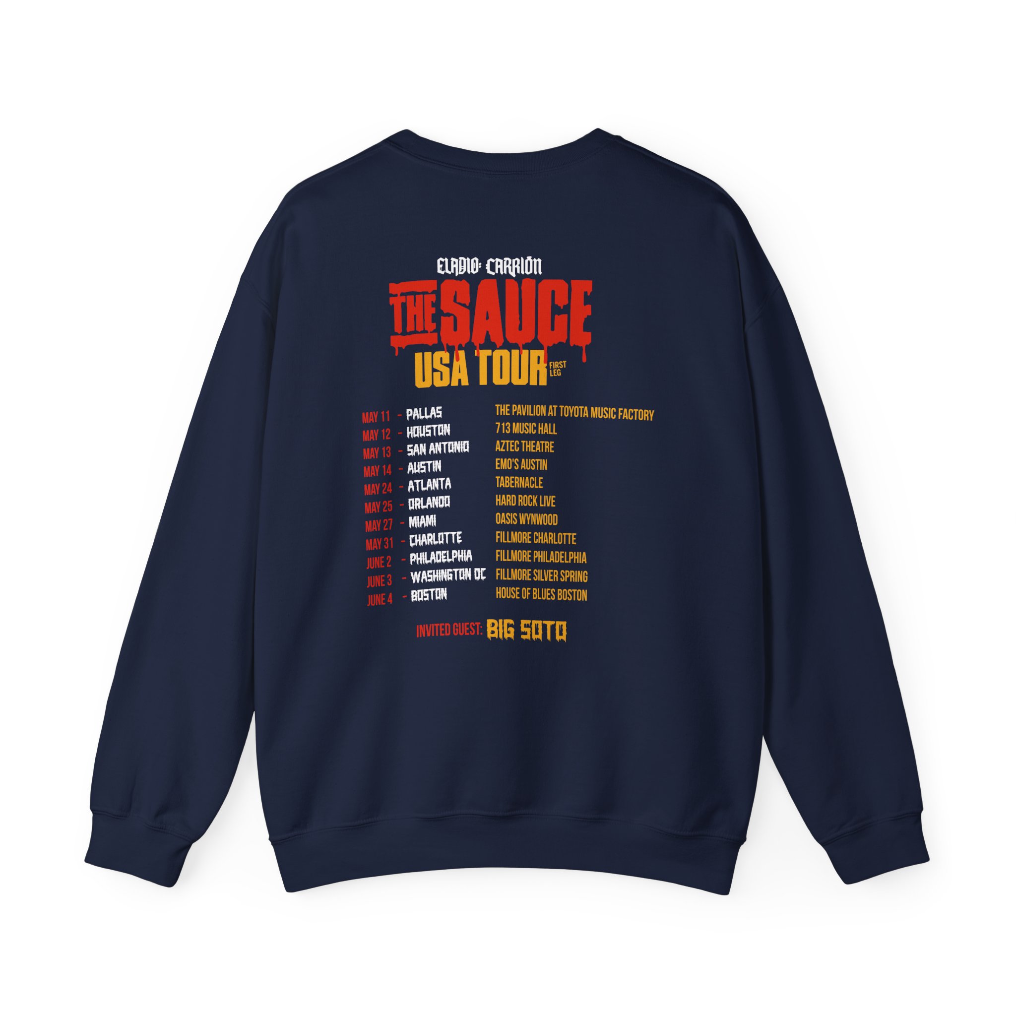 Sauce Boyz Usa Tour Unisex Heavy Blendâ„¢ Crewneck Sweatshirt