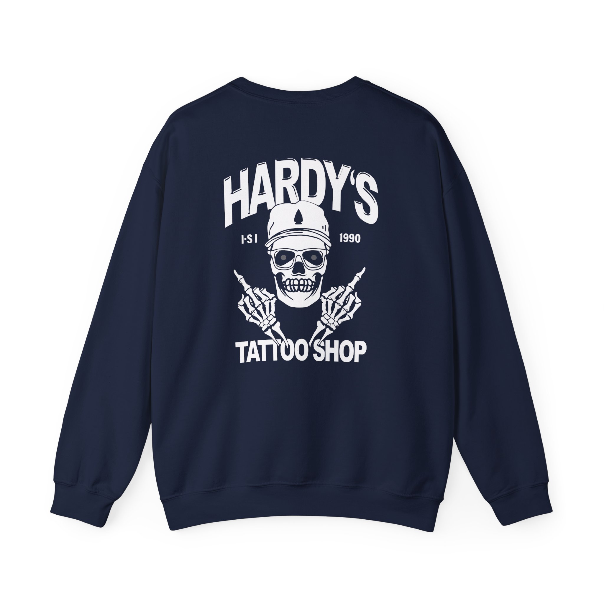 Hardy Tattoo Shop Unisex Heavy Blendâ„¢ Crewneck Sweatshirt