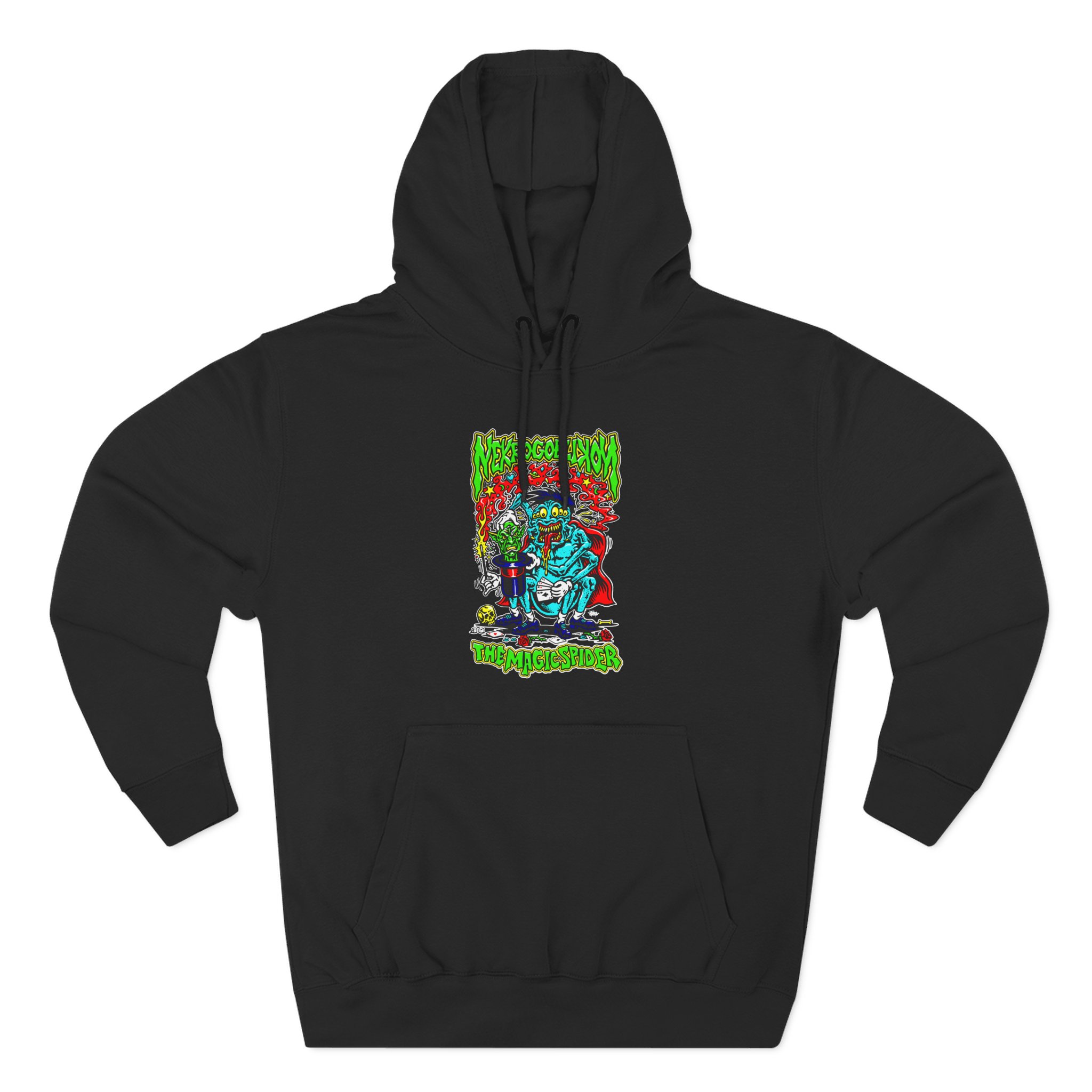 Nekrogoblikon the Magicspider Three-Panel Fleece Hoodie
