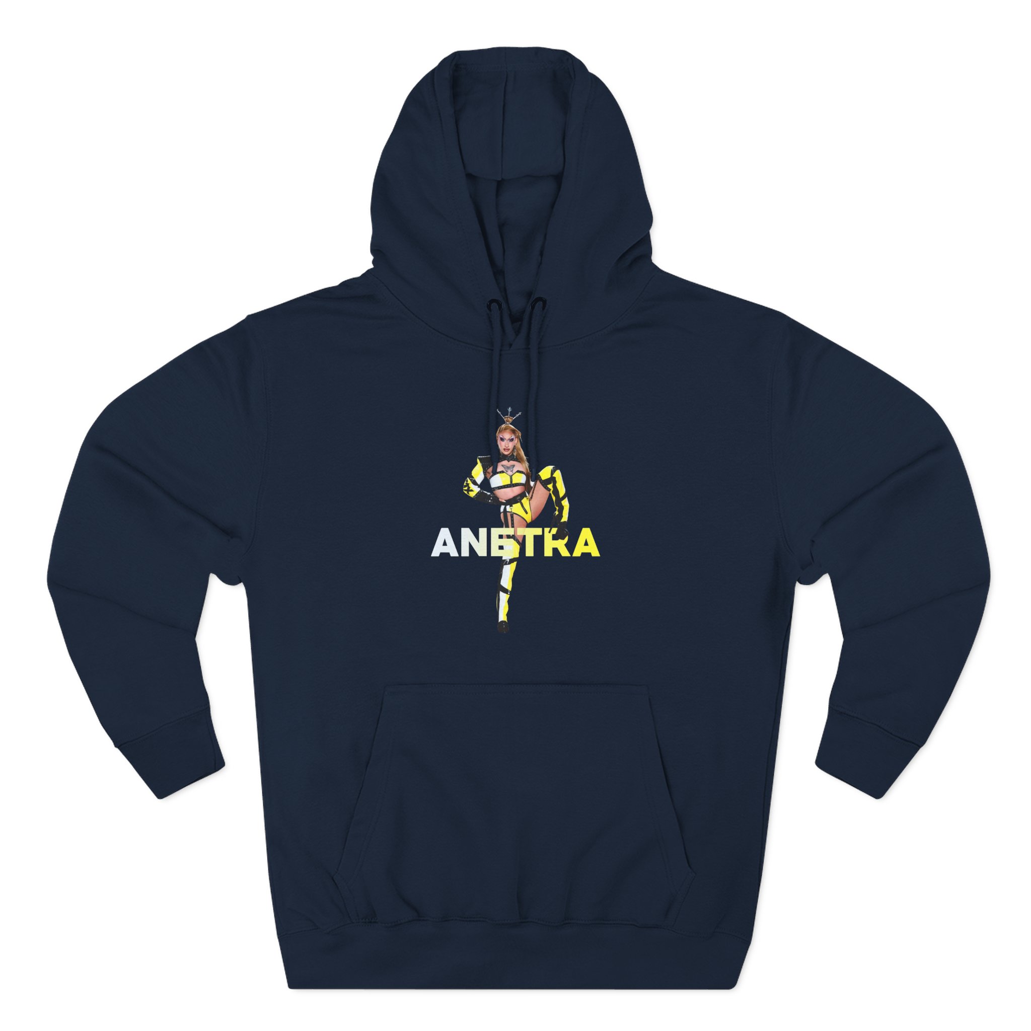 Anetra Three-Panel Fleece Hoodie