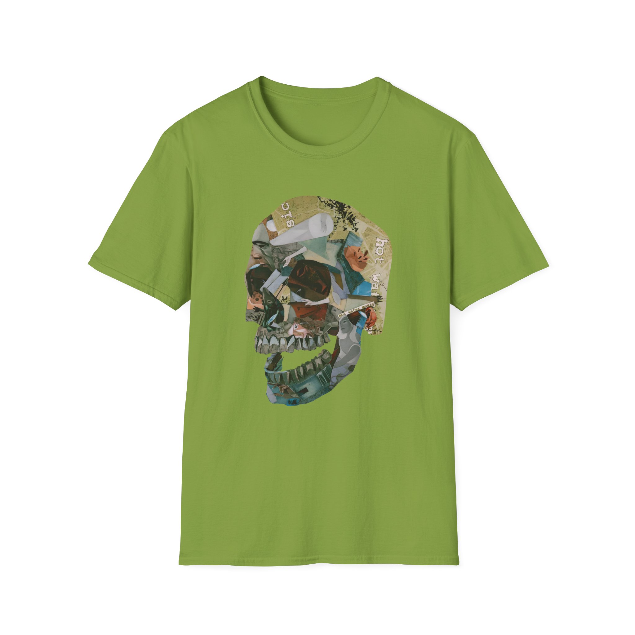 Hot Water Music Album Collage Skull Unisex Softstyle T-Shirt