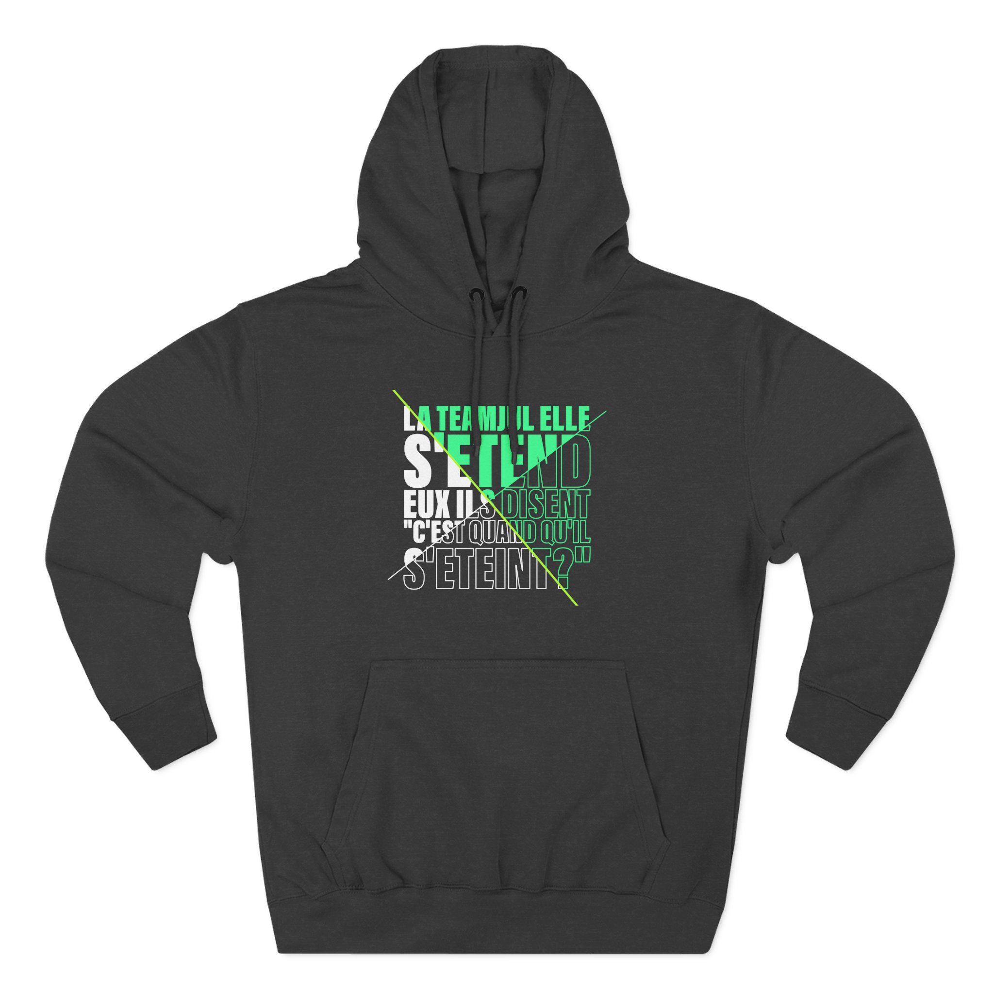 Jul C'est Quand Qu'il S'étein Three-Panel Fleece Hoodie