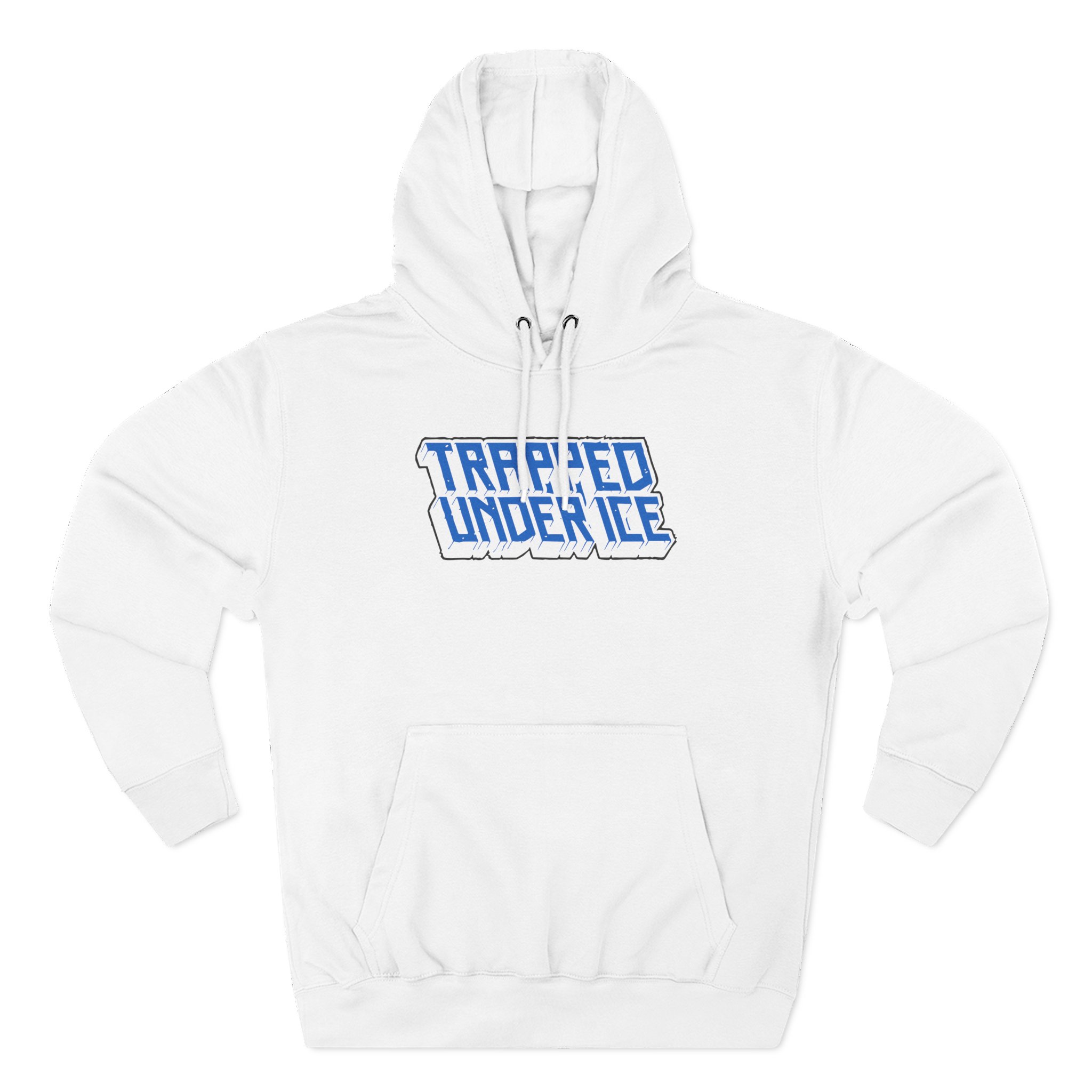 Trapped Under Ice Stacked 3d Logo Three-Panel Fleece Hoodie