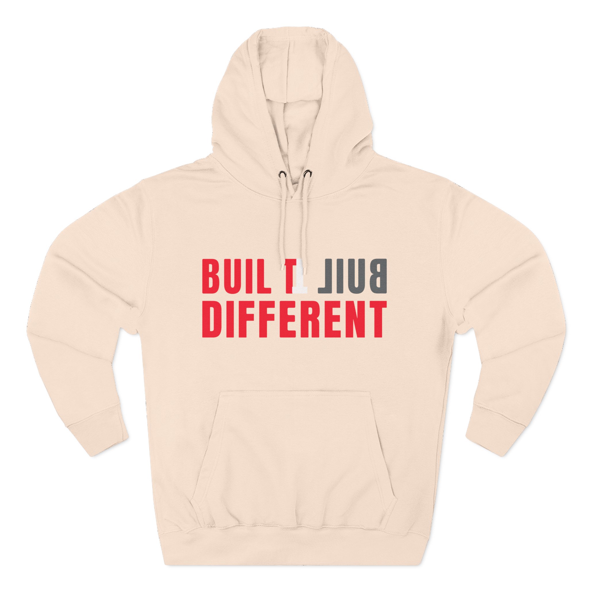 Loltyler1 Built Different Three-Panel Fleece Hoodie
