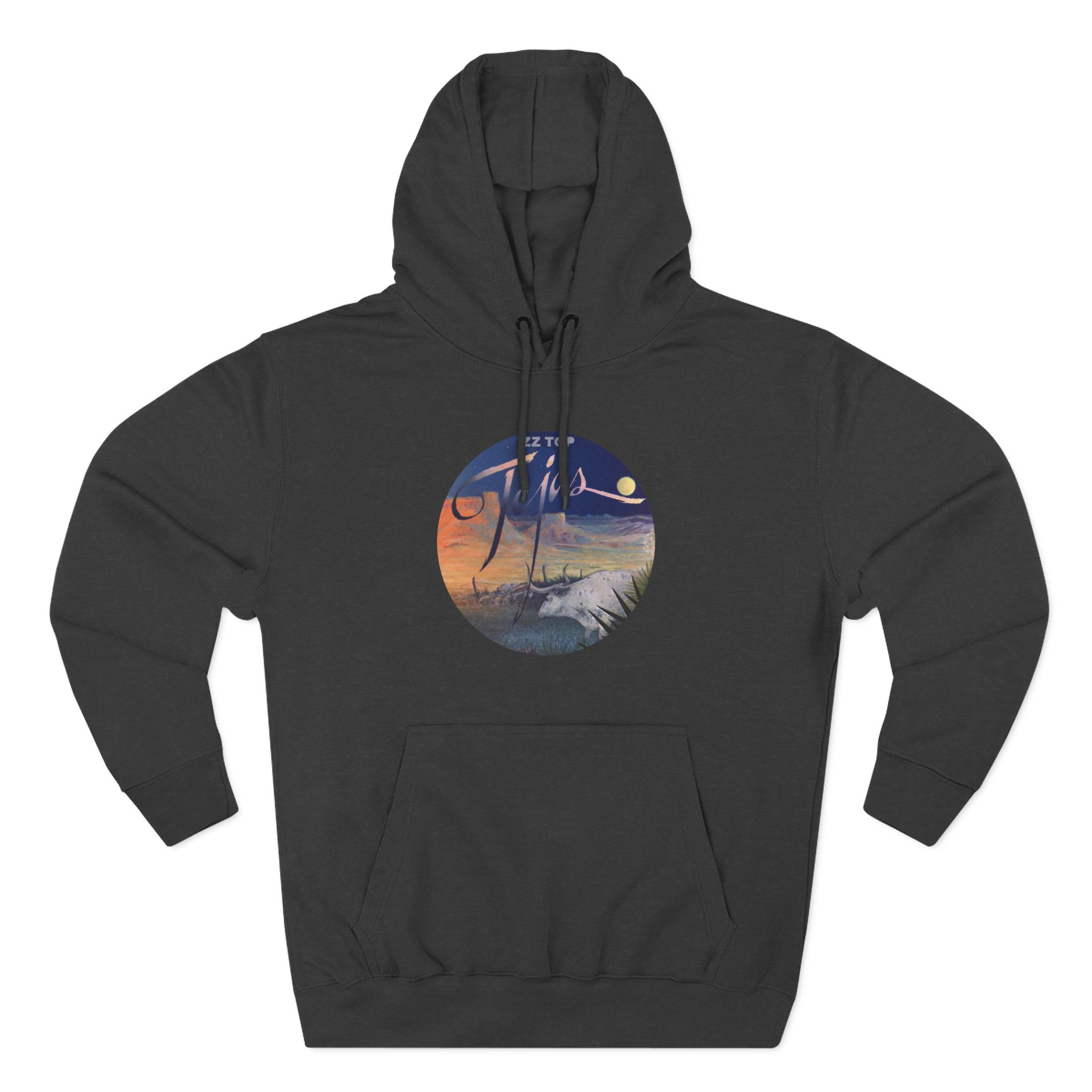 ZZ Top 1976 Tejas Beige Three-Panel Fleece Hoodie