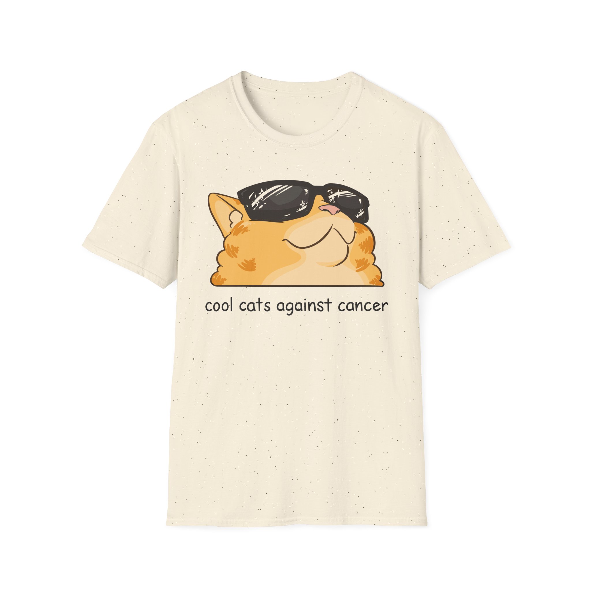 Lilsimsie cool cats against cancer Unisex Softstyle T-Shirt