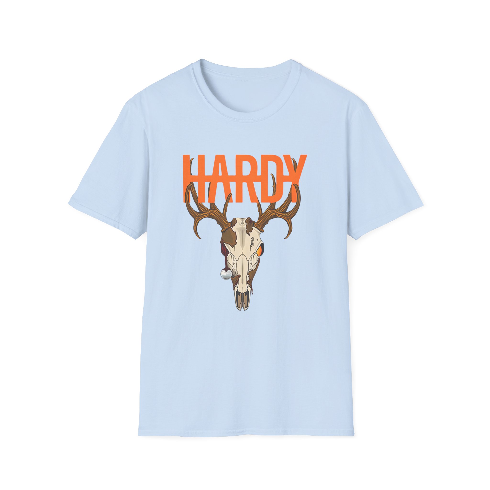 Hardy Deer Skull Unisex Softstyle T-Shirt